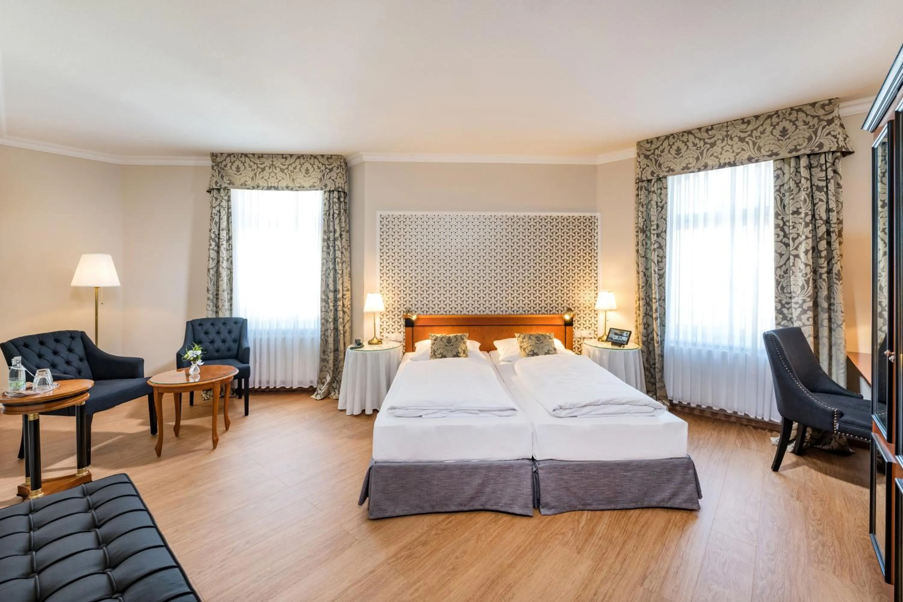 Bed in Hotel Kaiserhof Eisenach