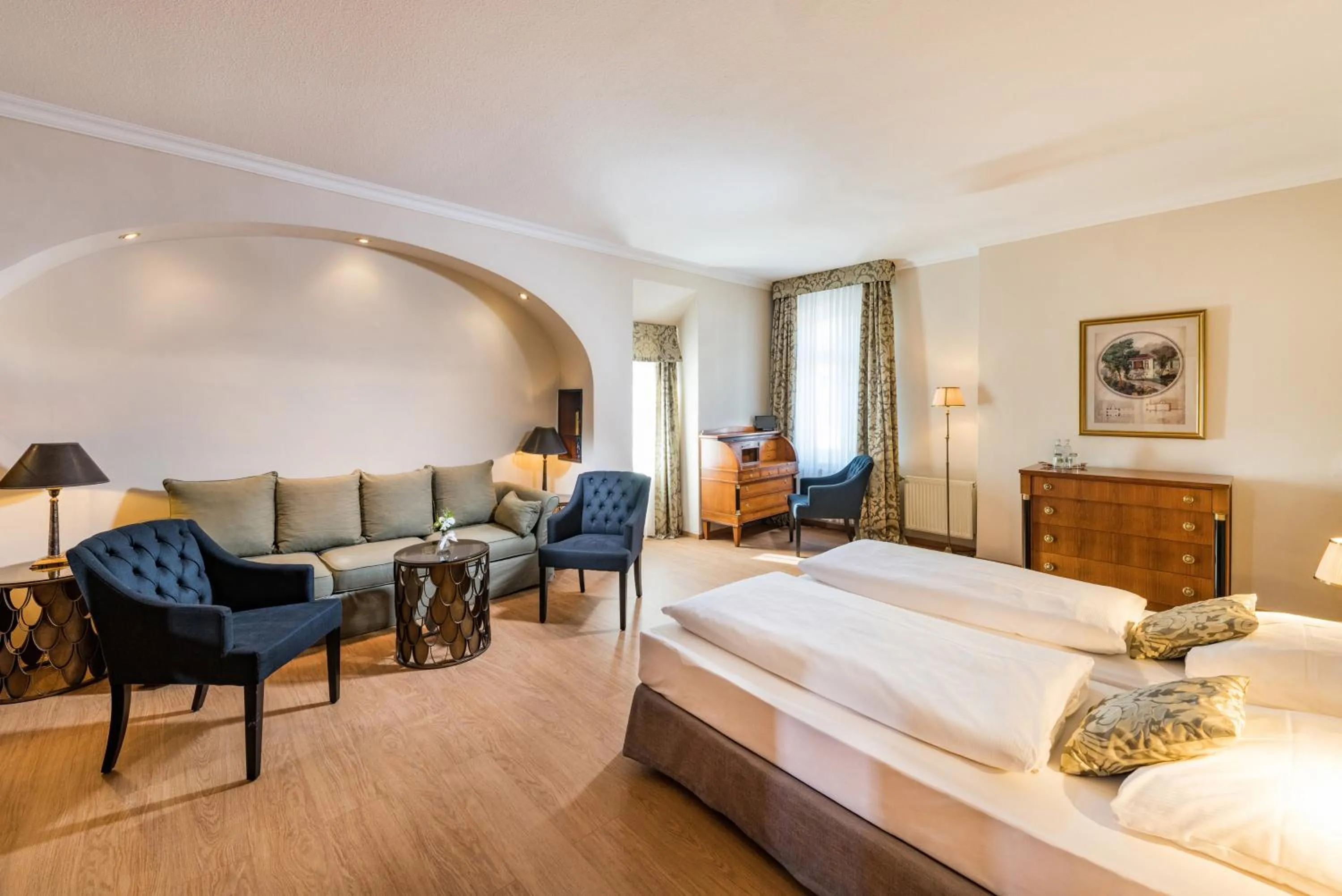 Bed in Hotel Kaiserhof Eisenach