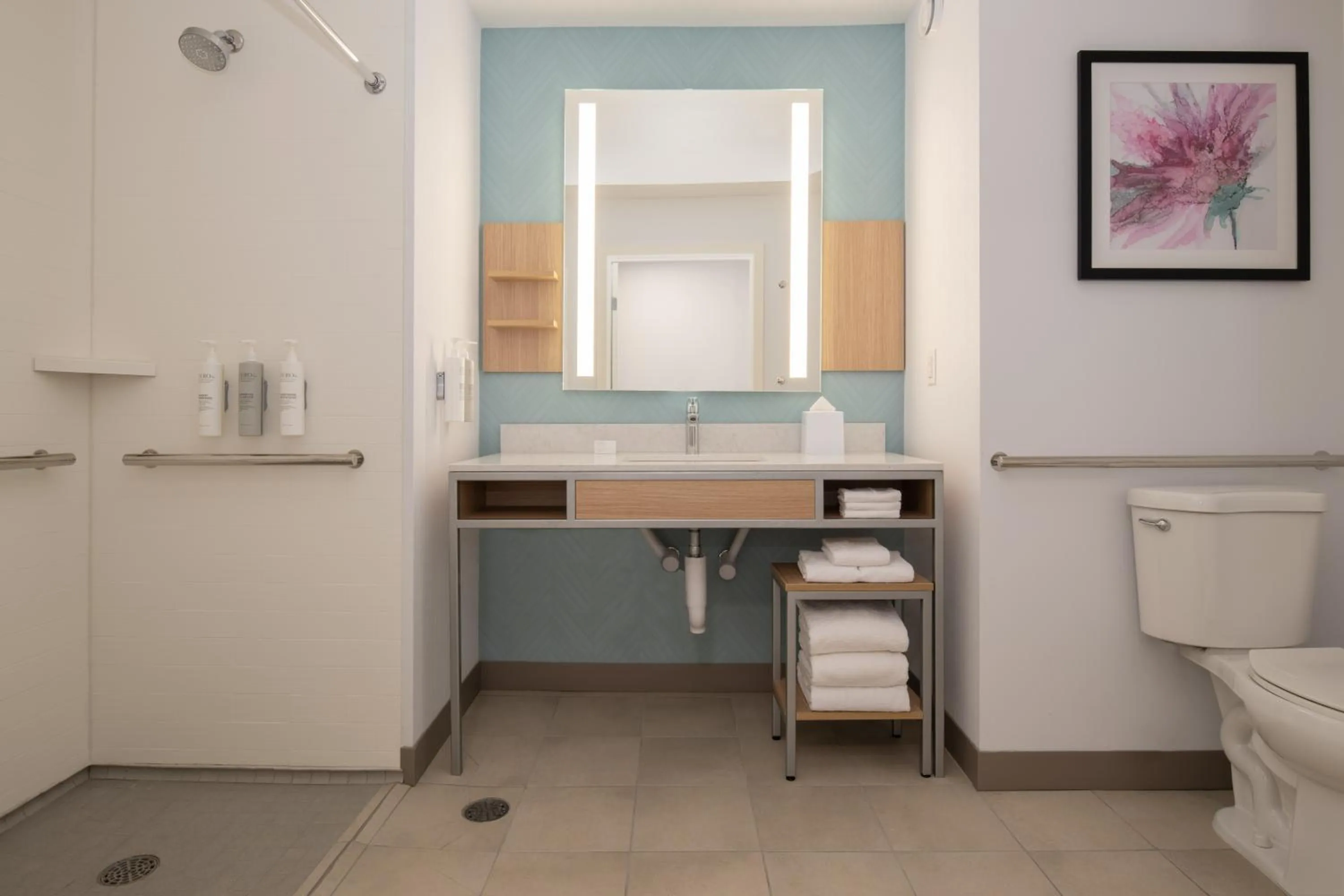 Bathroom in Hilton Garden Inn Tacoma Downtown