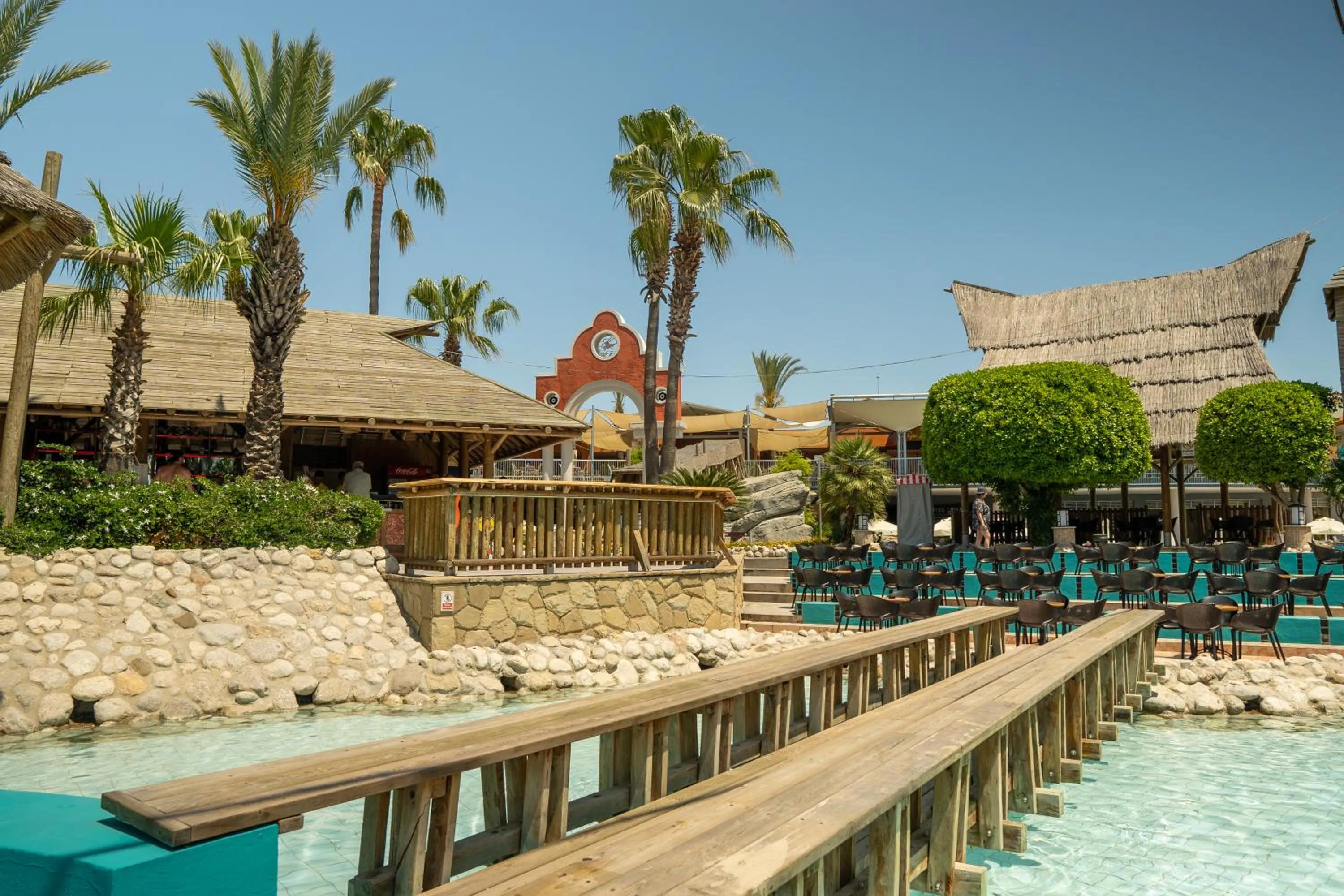 Pool view in AQI Pegasos World