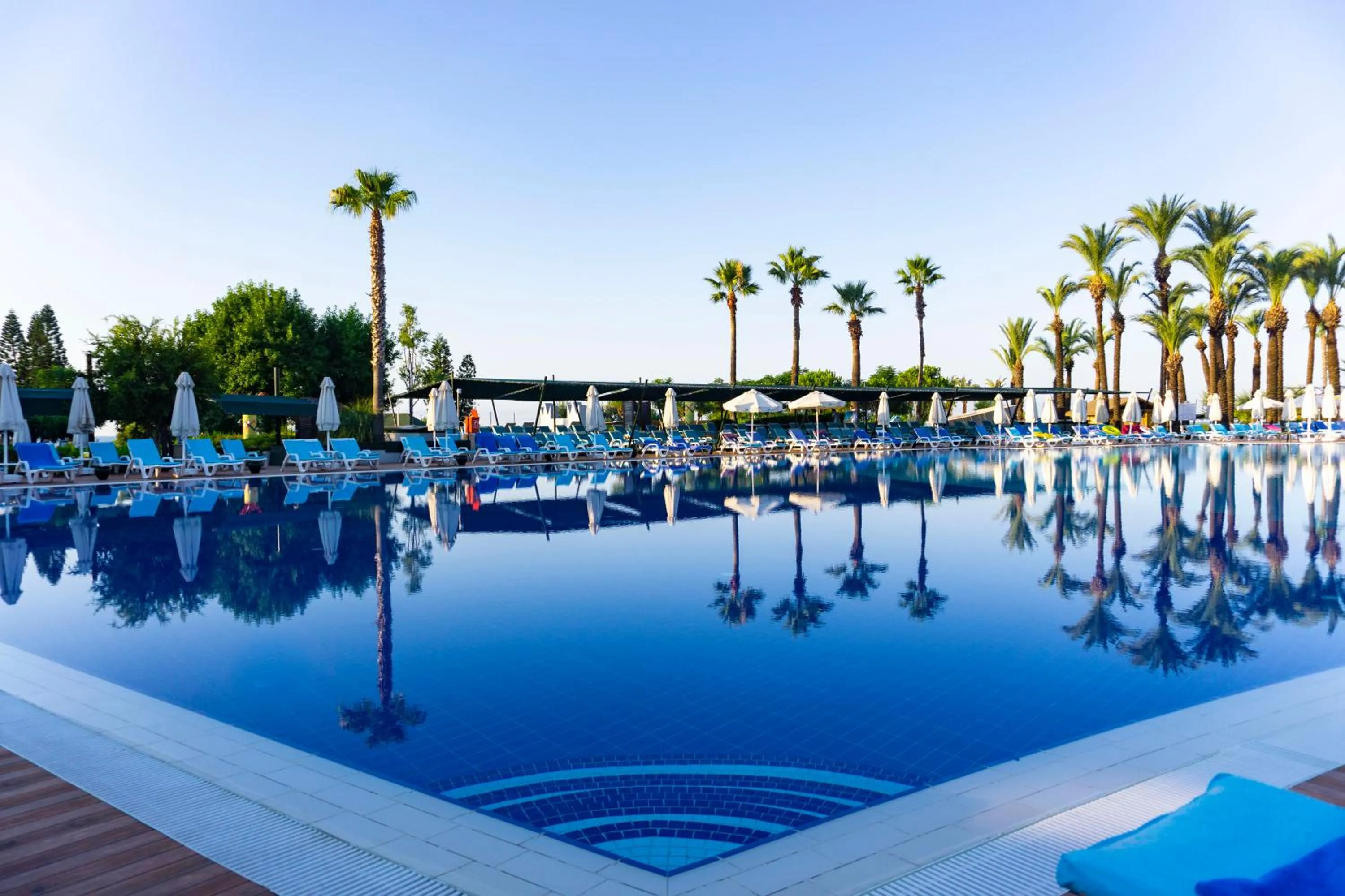 Pool view in AQI Pegasos World