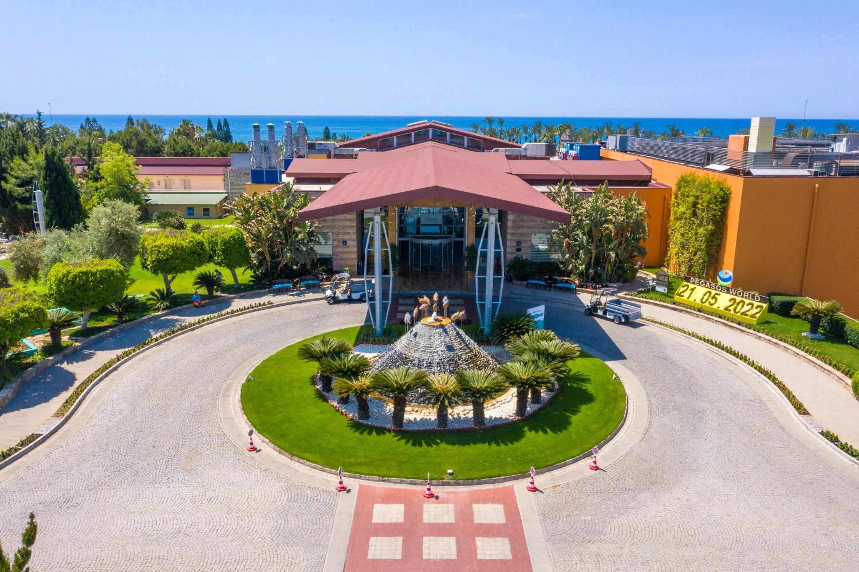 Facade/entrance in AQI Pegasos World