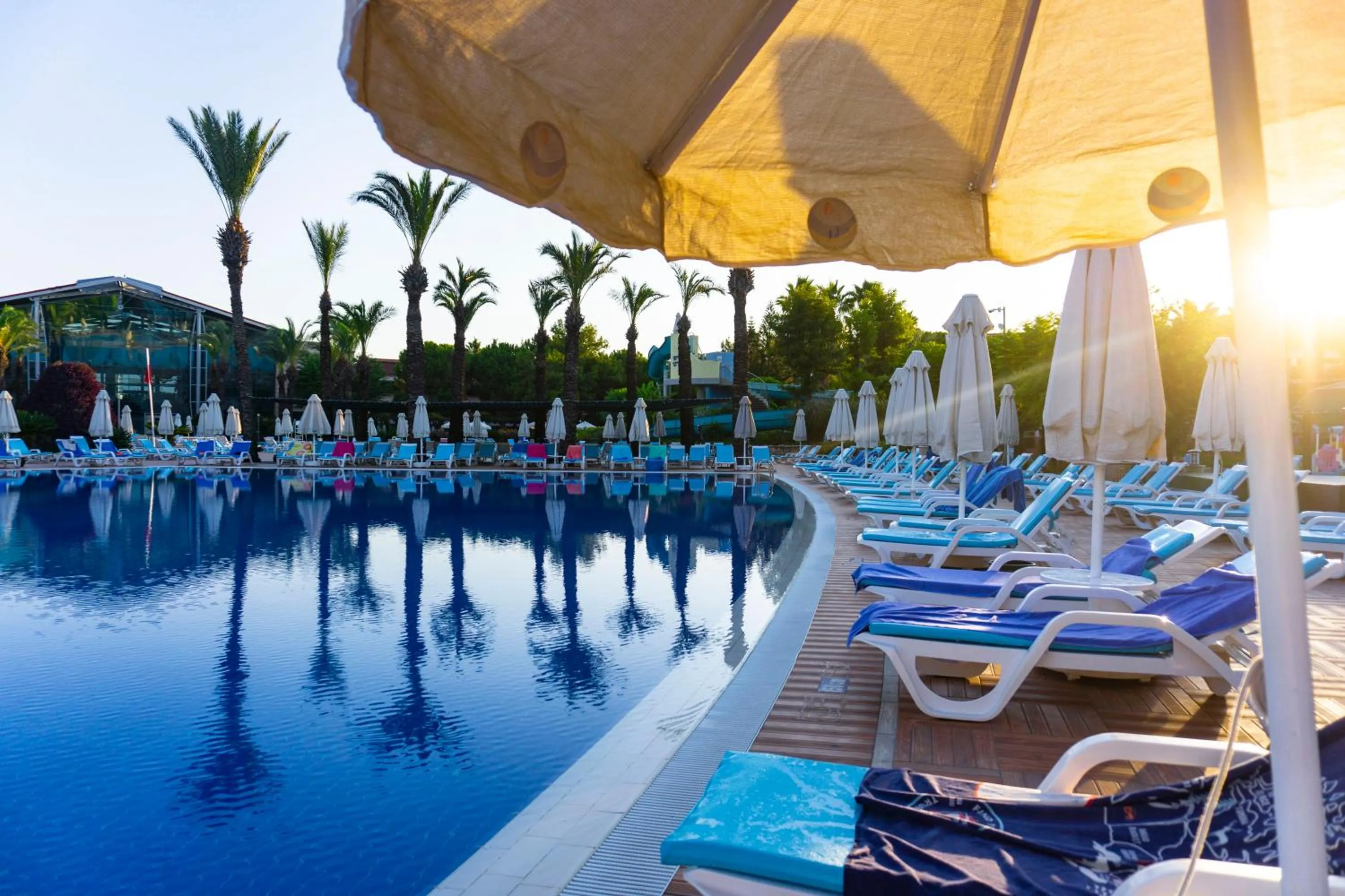 Pool view in AQI Pegasos World