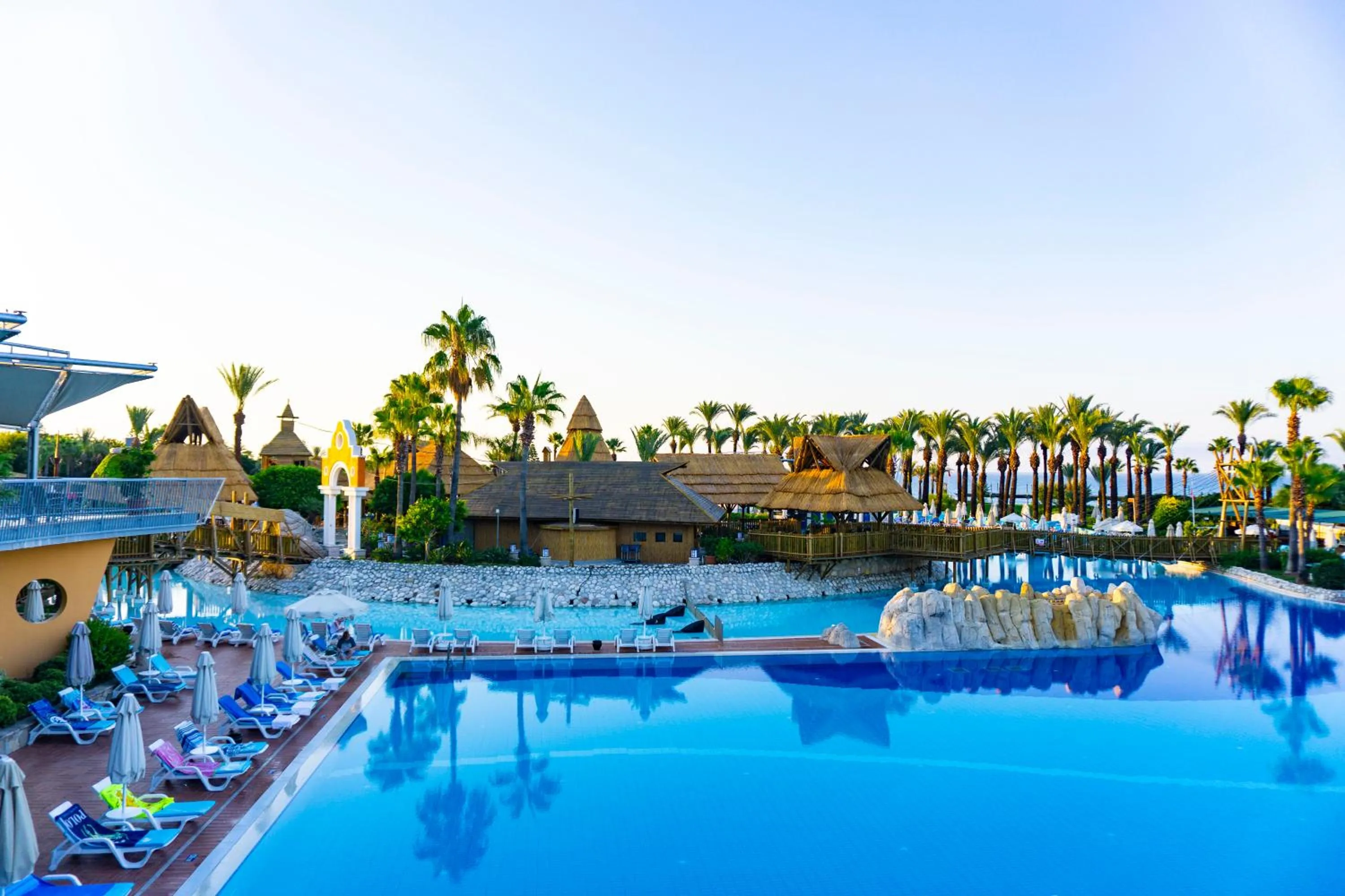 Pool view in AQI Pegasos World