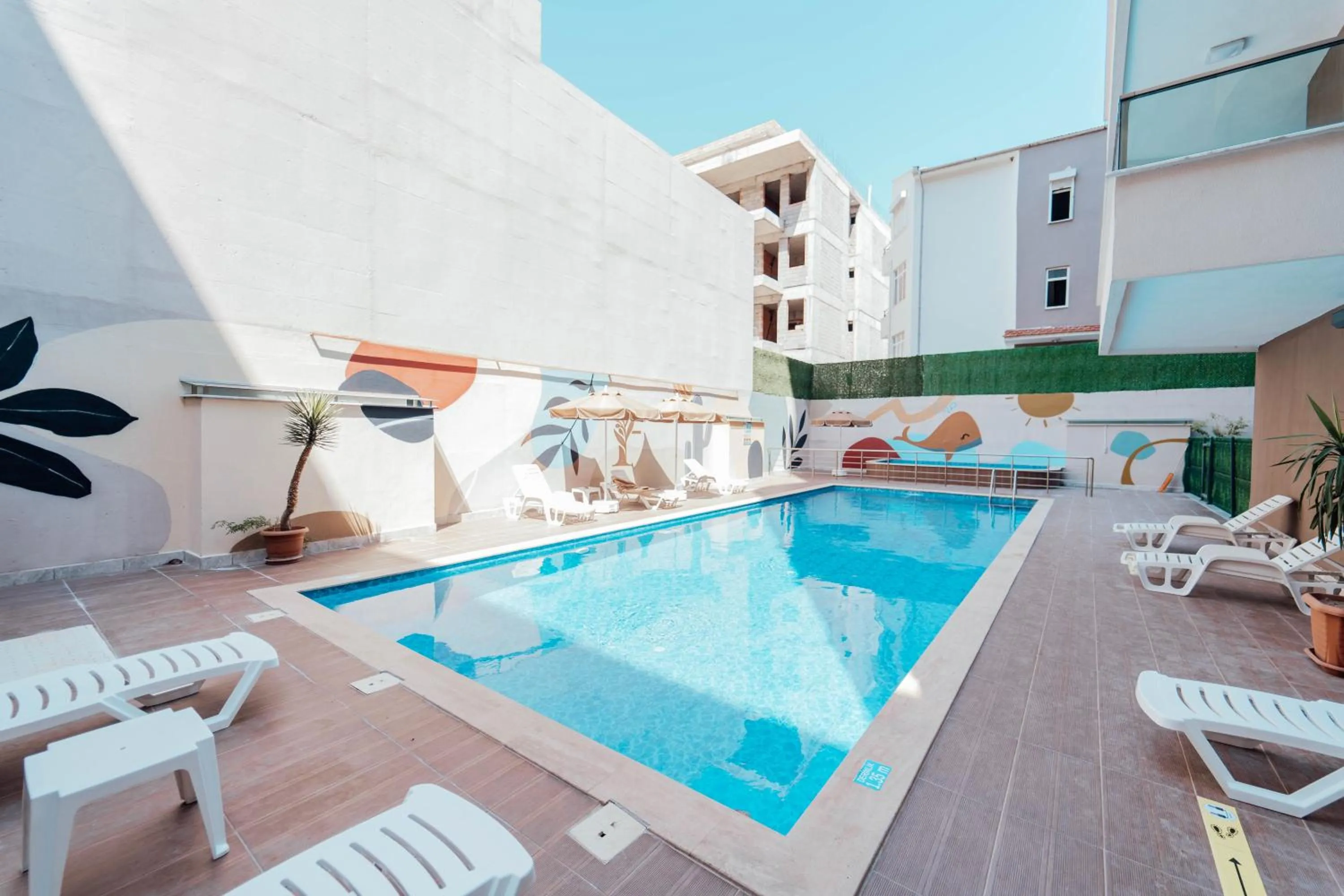 Swimming pool in Fortunella Suites