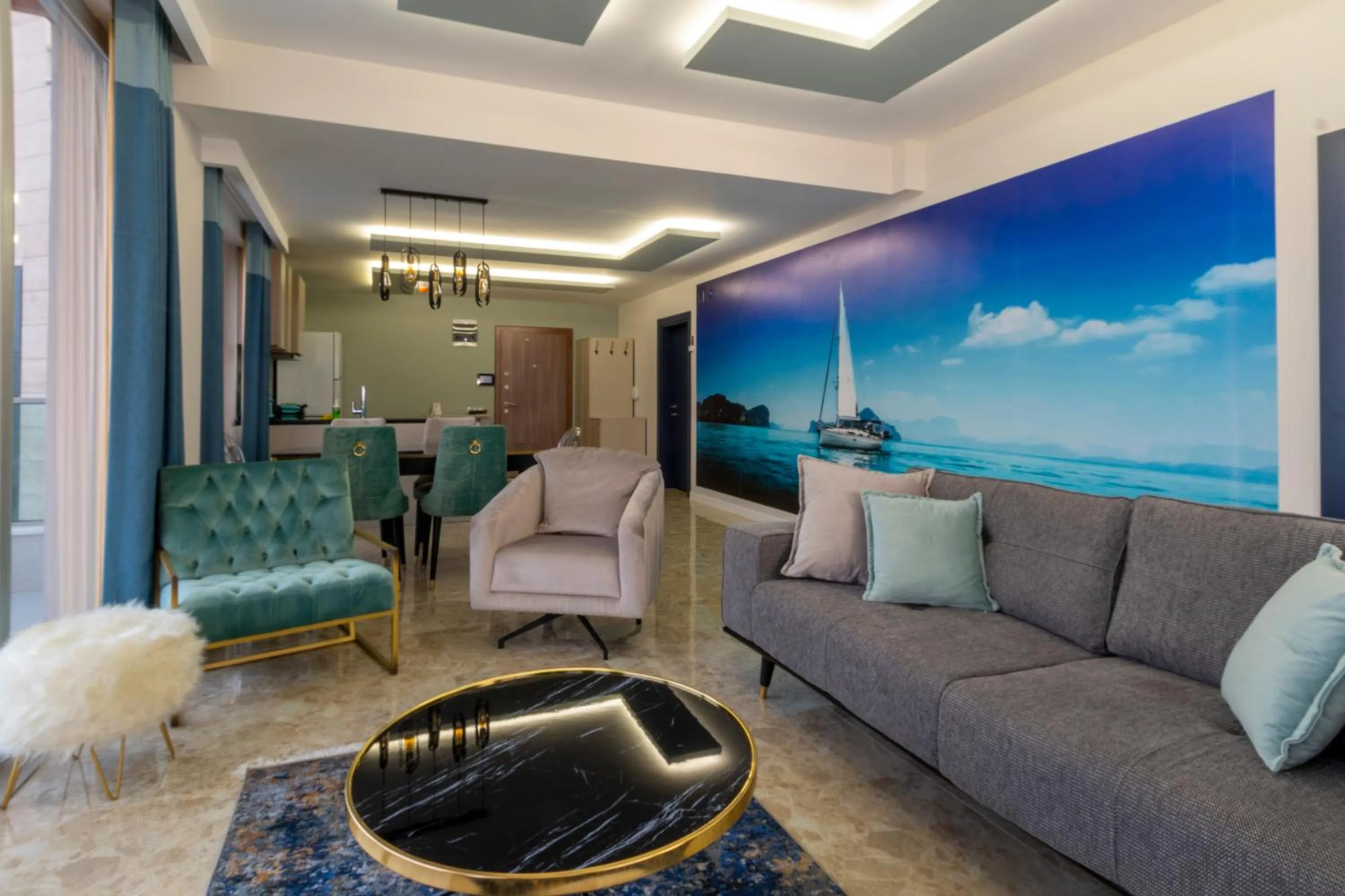 Living room in Fortunella Suites