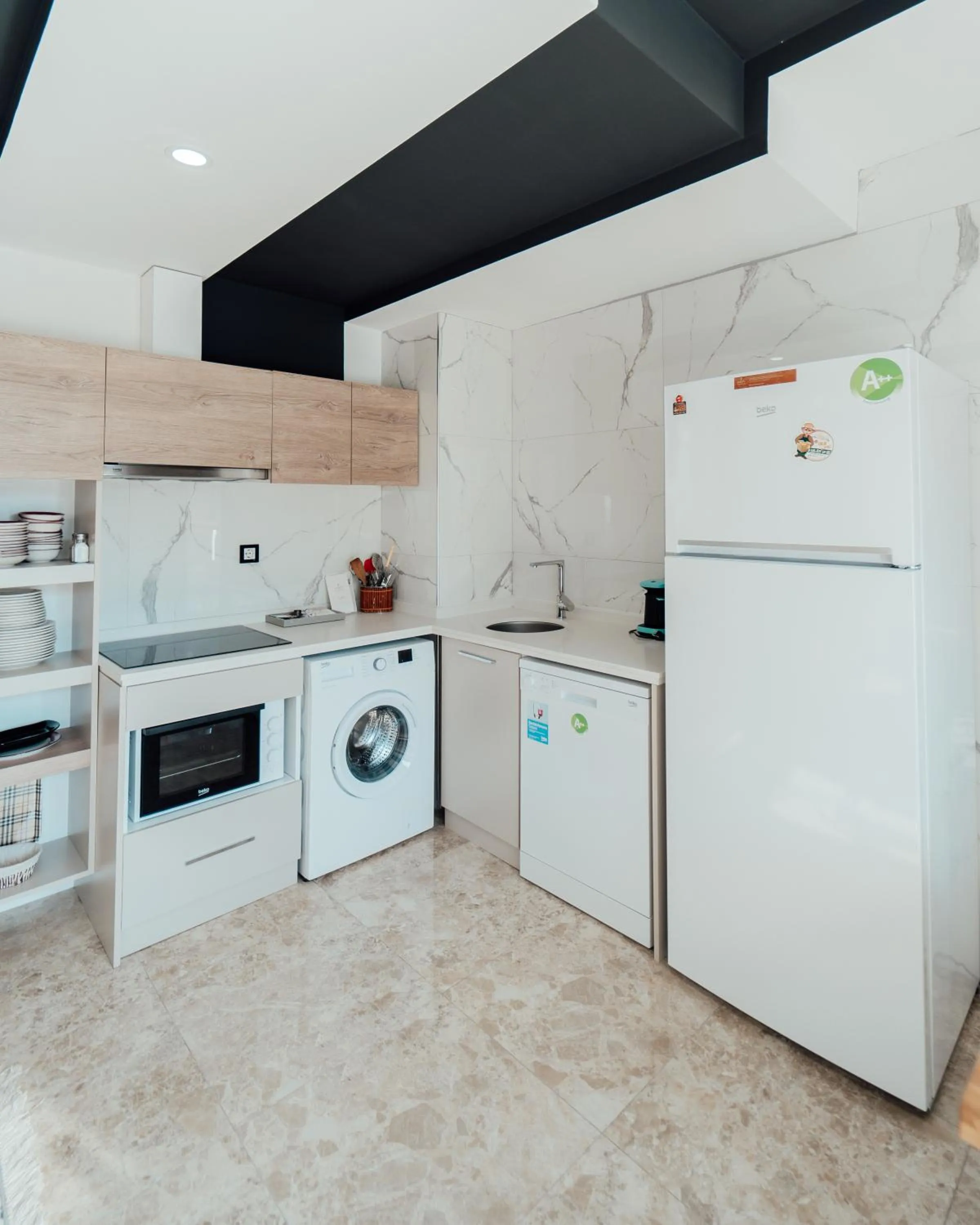 kitchen in Fortunella Suites