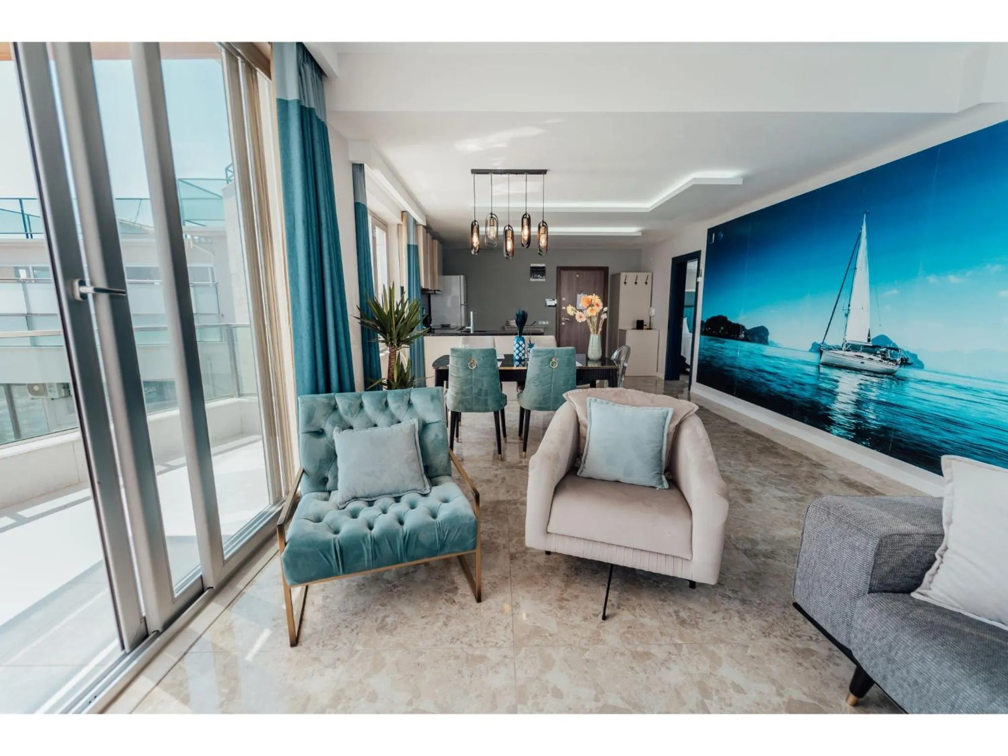 Living room in Fortunella Suites