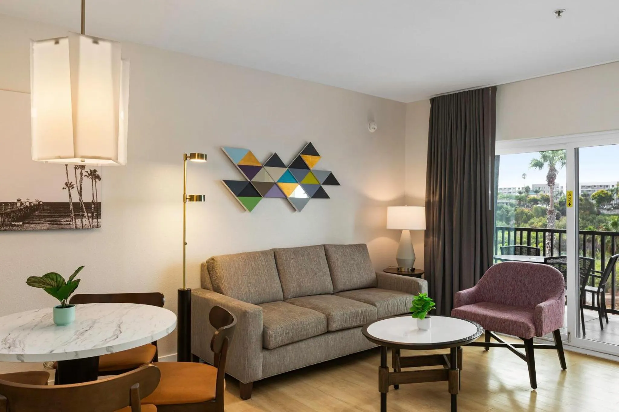 Living room in Worldmark Oceanside Harbor