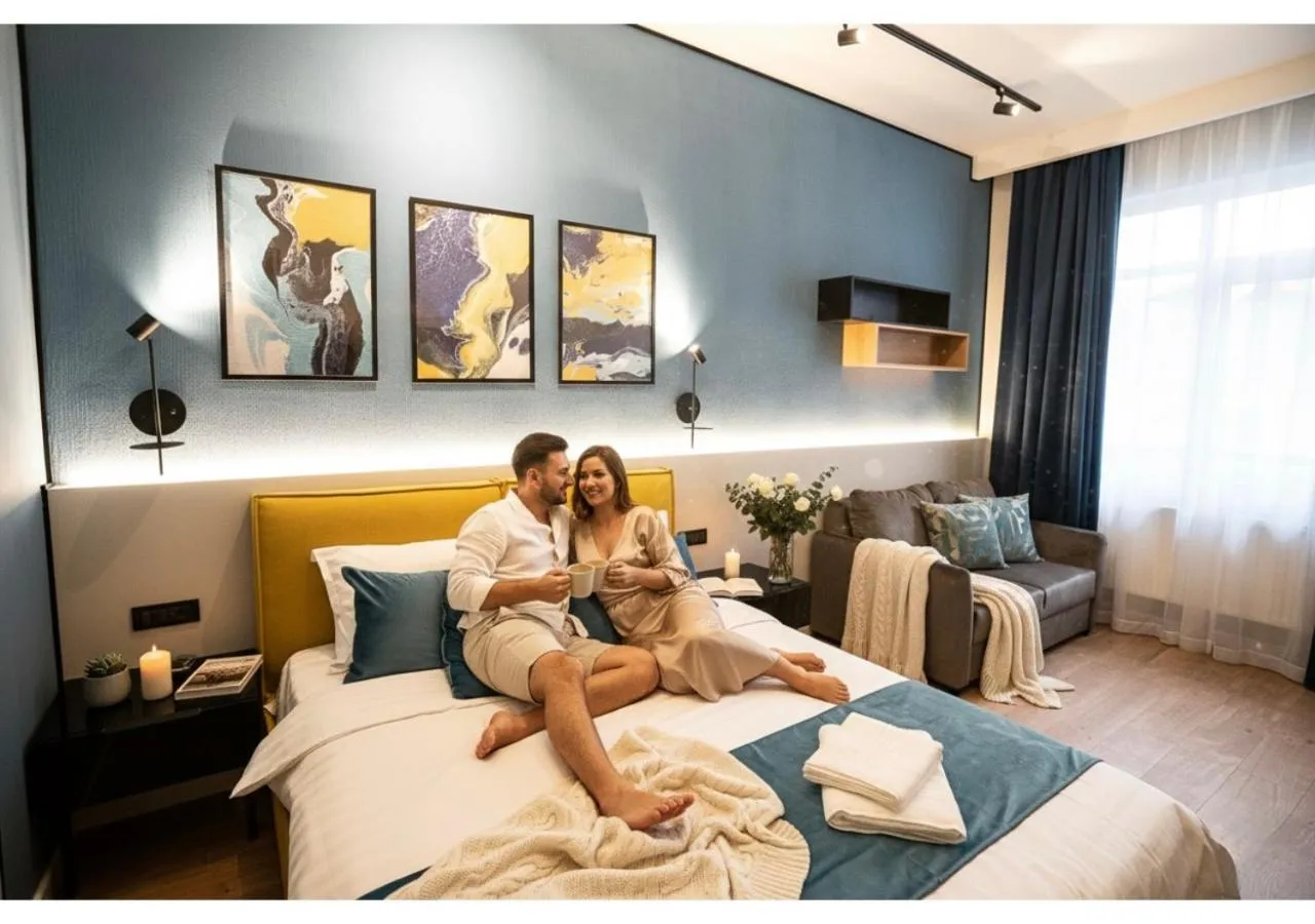 Bedroom, Bed in Emil Balaban Luxury Apart-Hotel