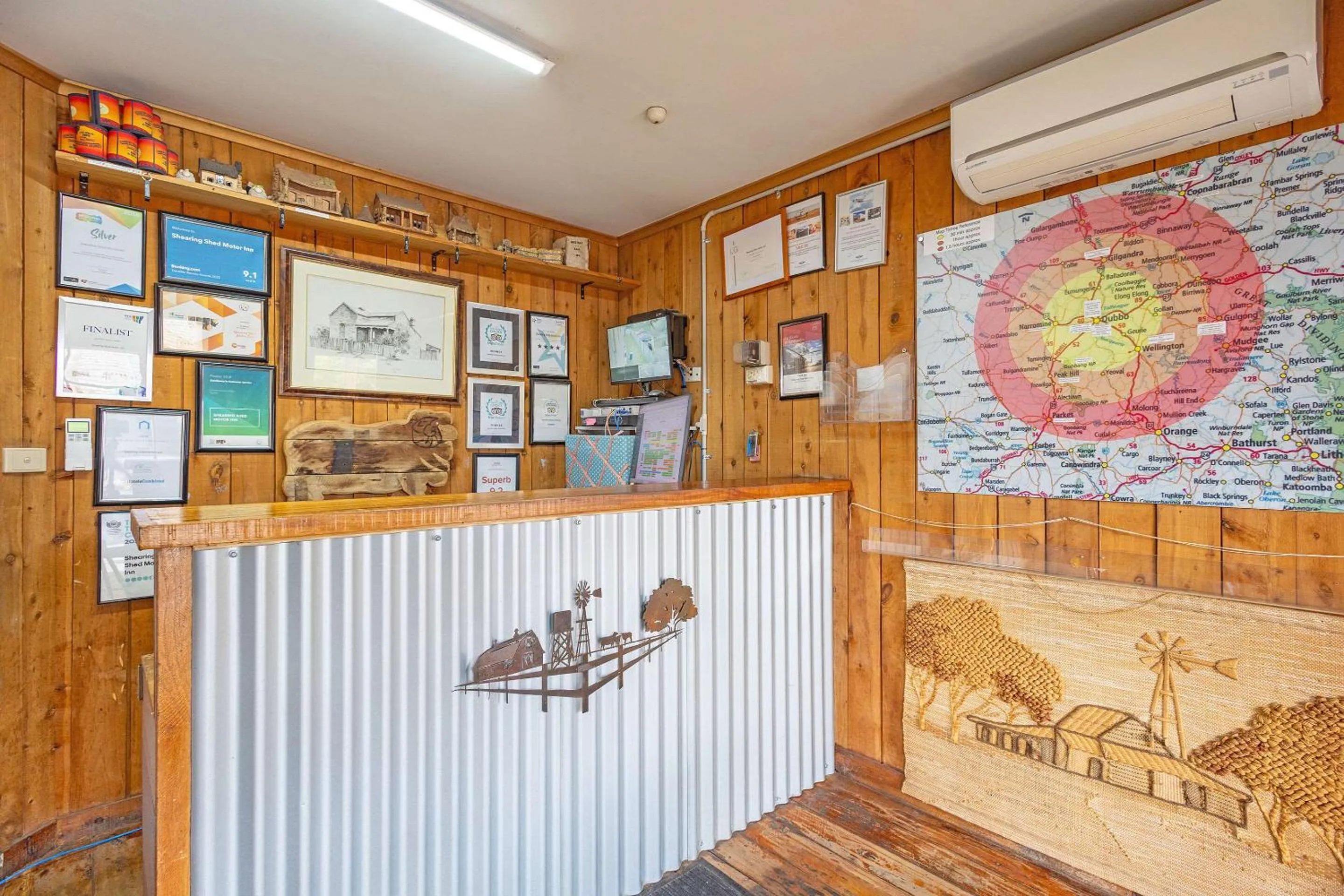 Lobby or reception in Shearing Shed Motor Inn