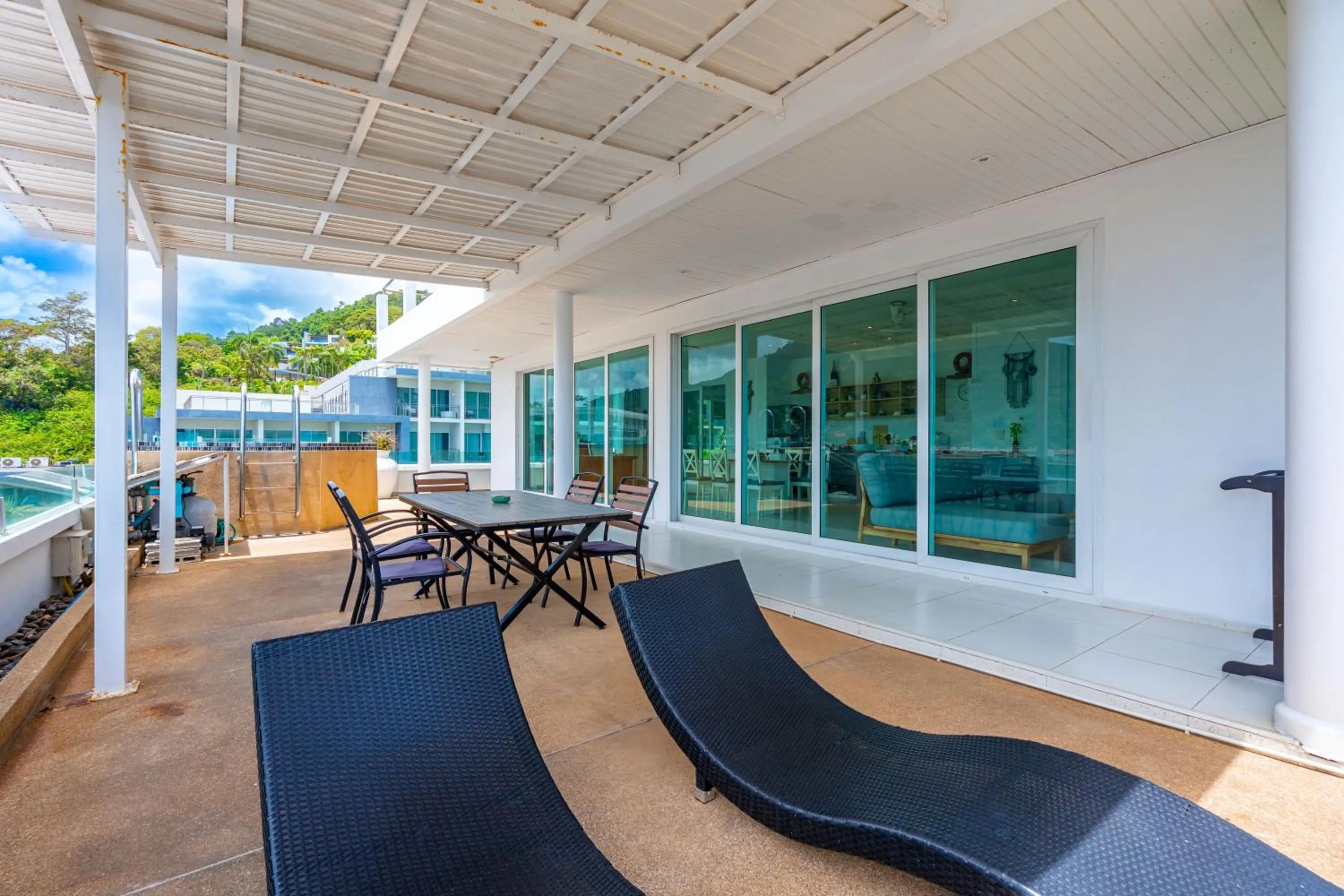 sunbed in Kata Hill Sea View Hotel