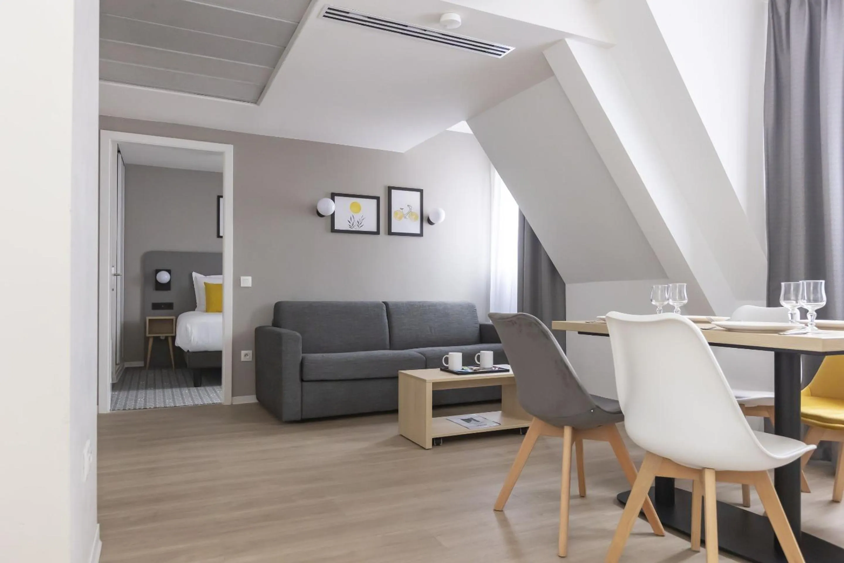 Seating area in Appart Hotel Odalys City Strasbourg Green Marsh