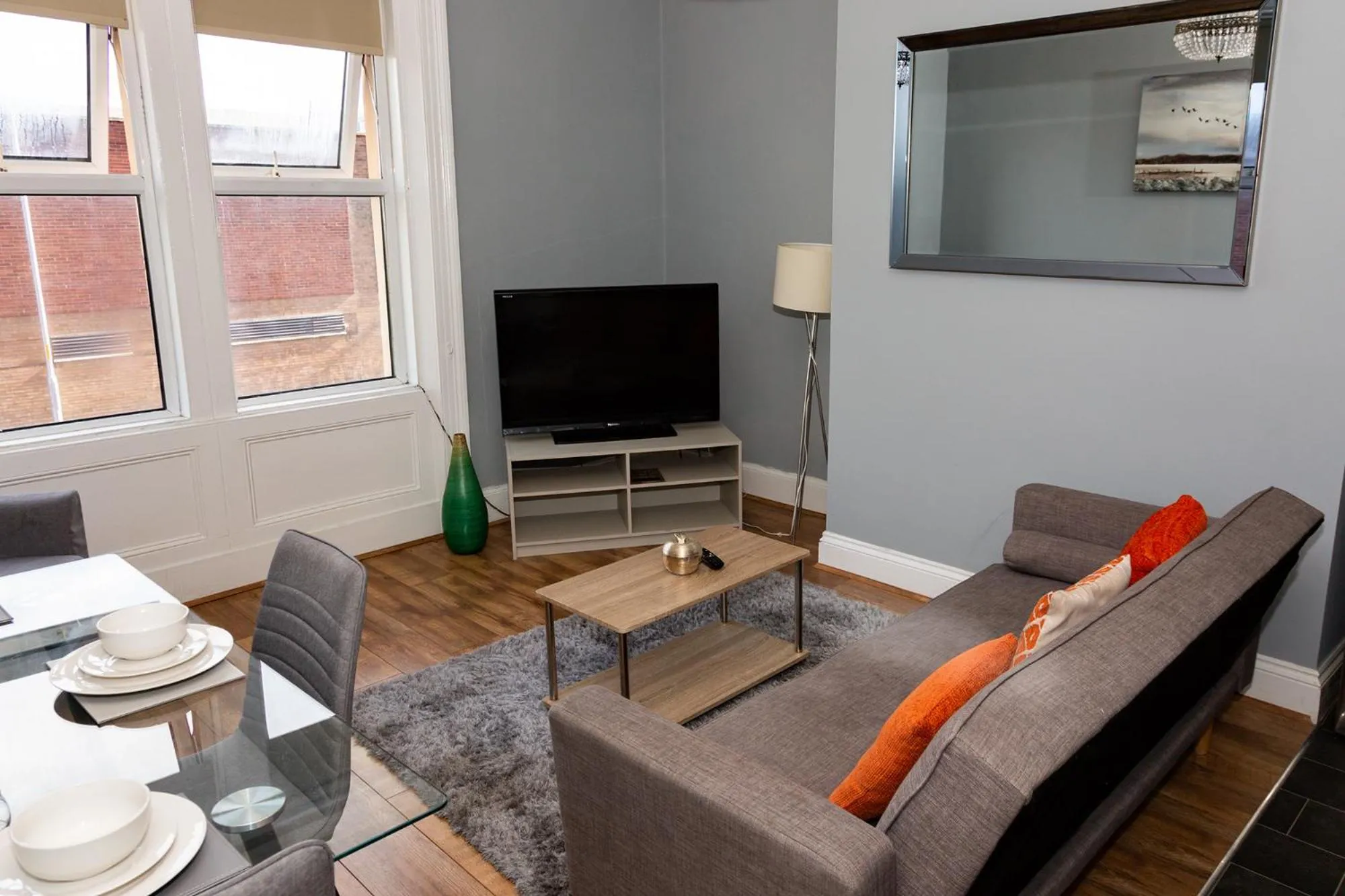 Living room in Tyne Apartments