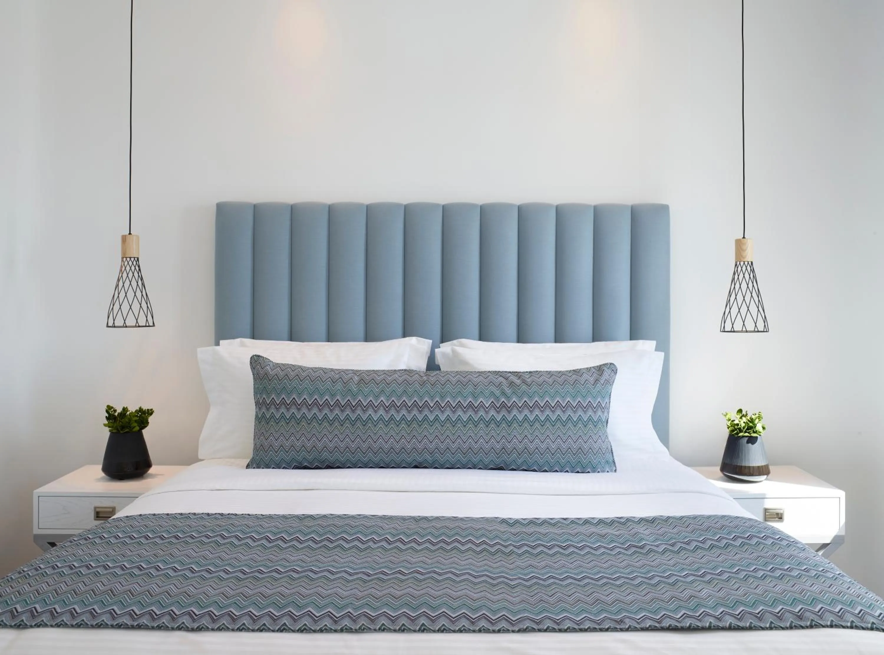 Bed in Epic Blue Mykonos