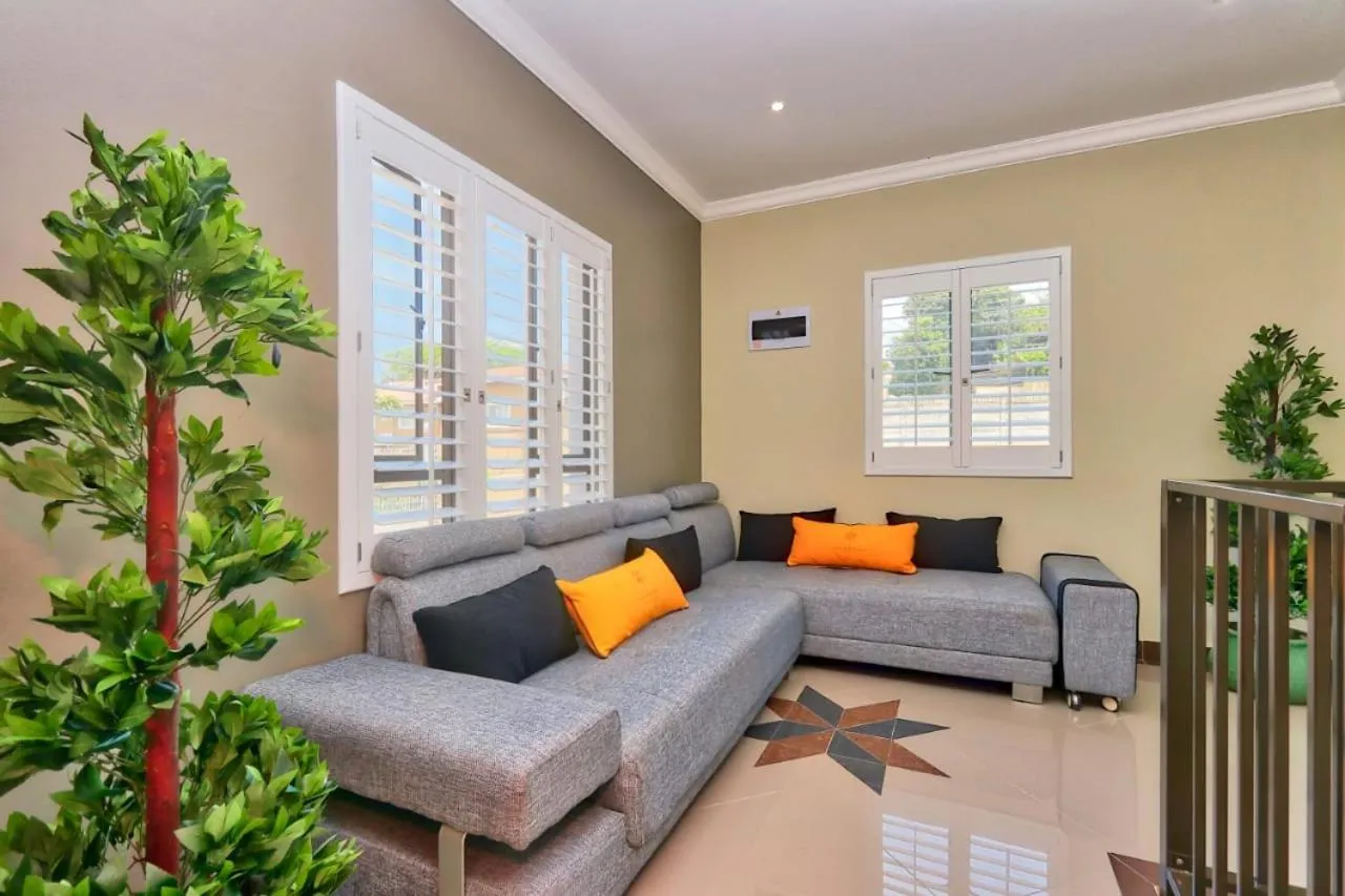 Seating area in African Sun Lodge