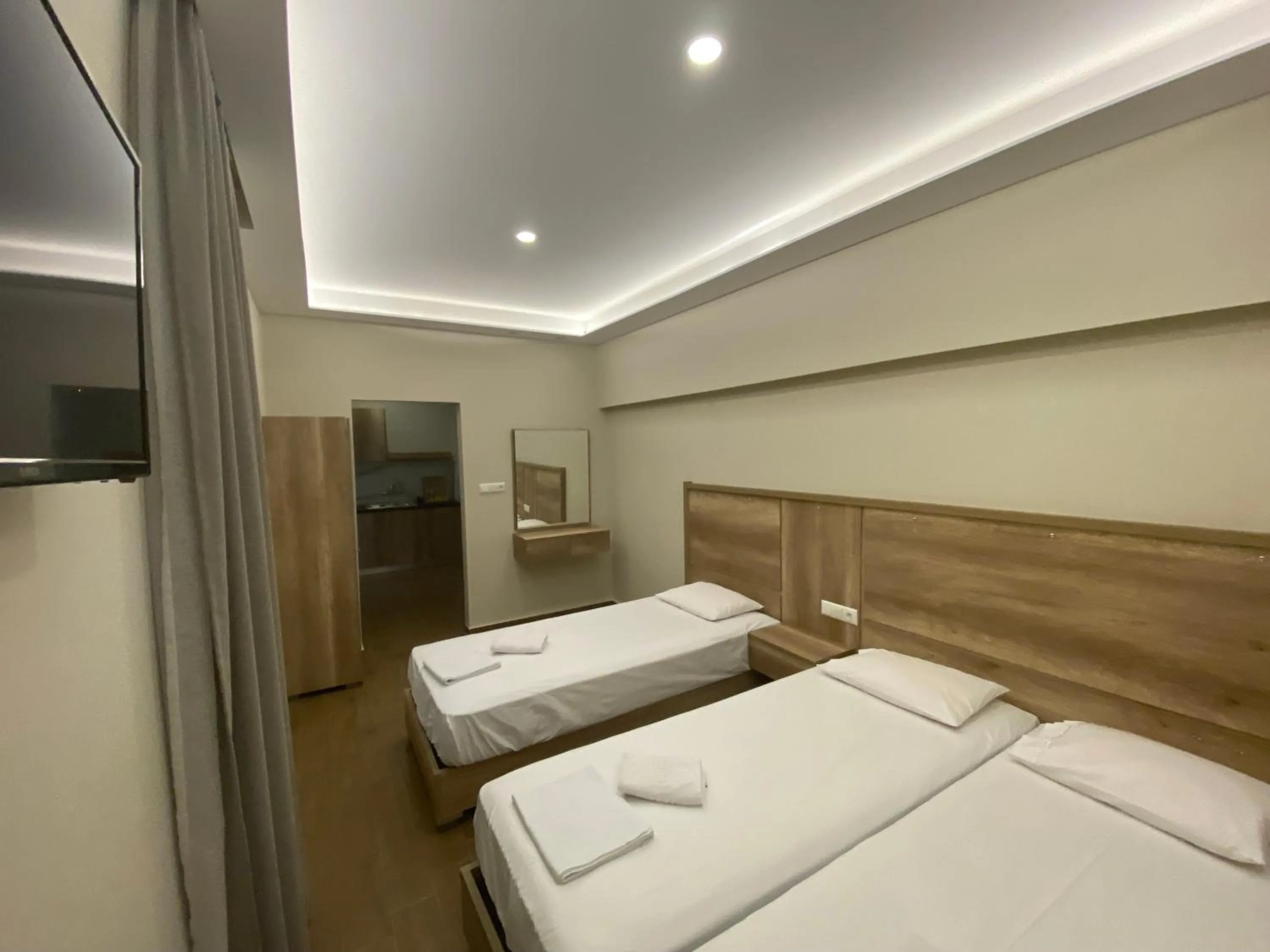 Bed in Hotel Filoxenia