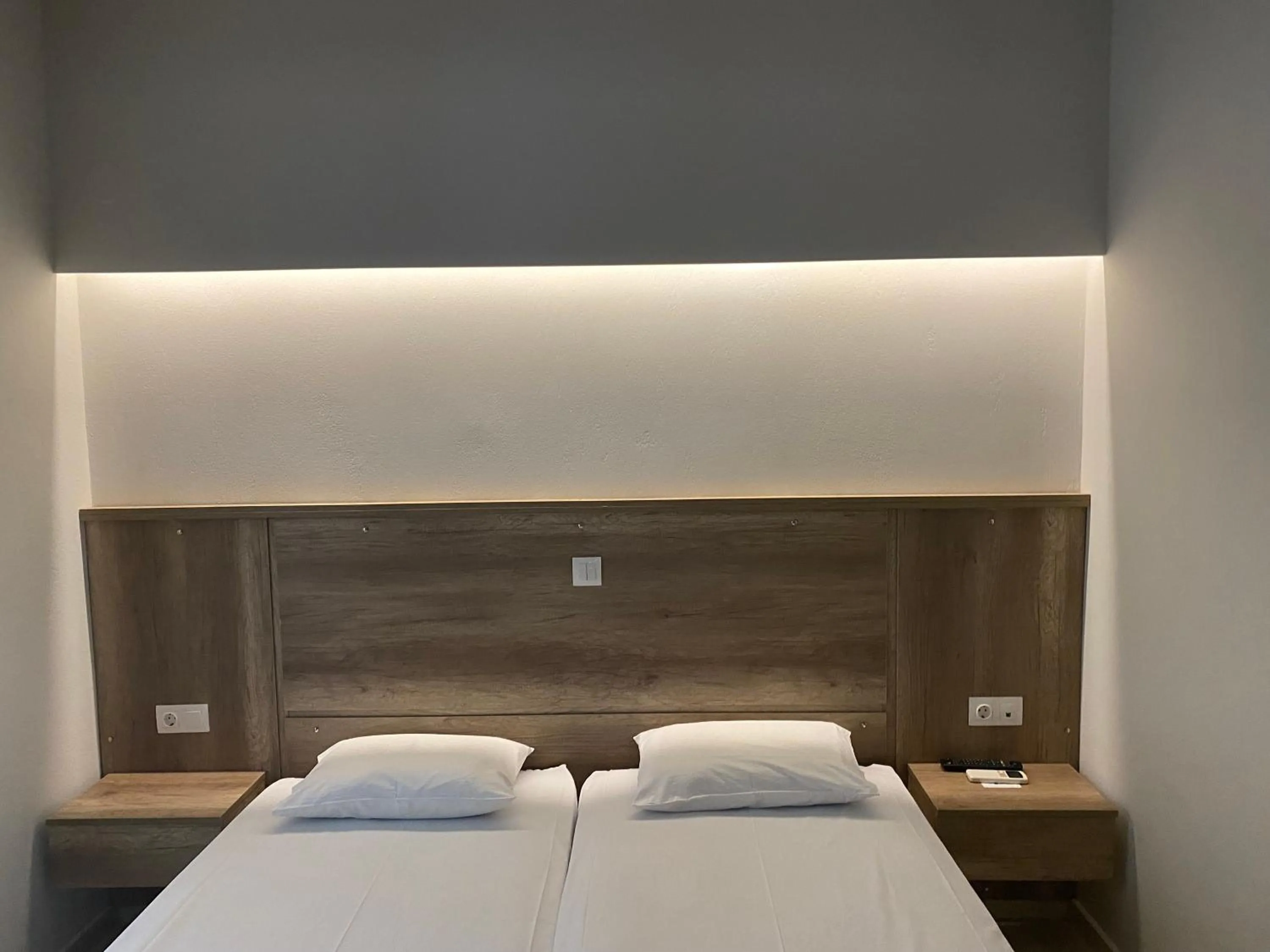 Bed in Hotel Filoxenia