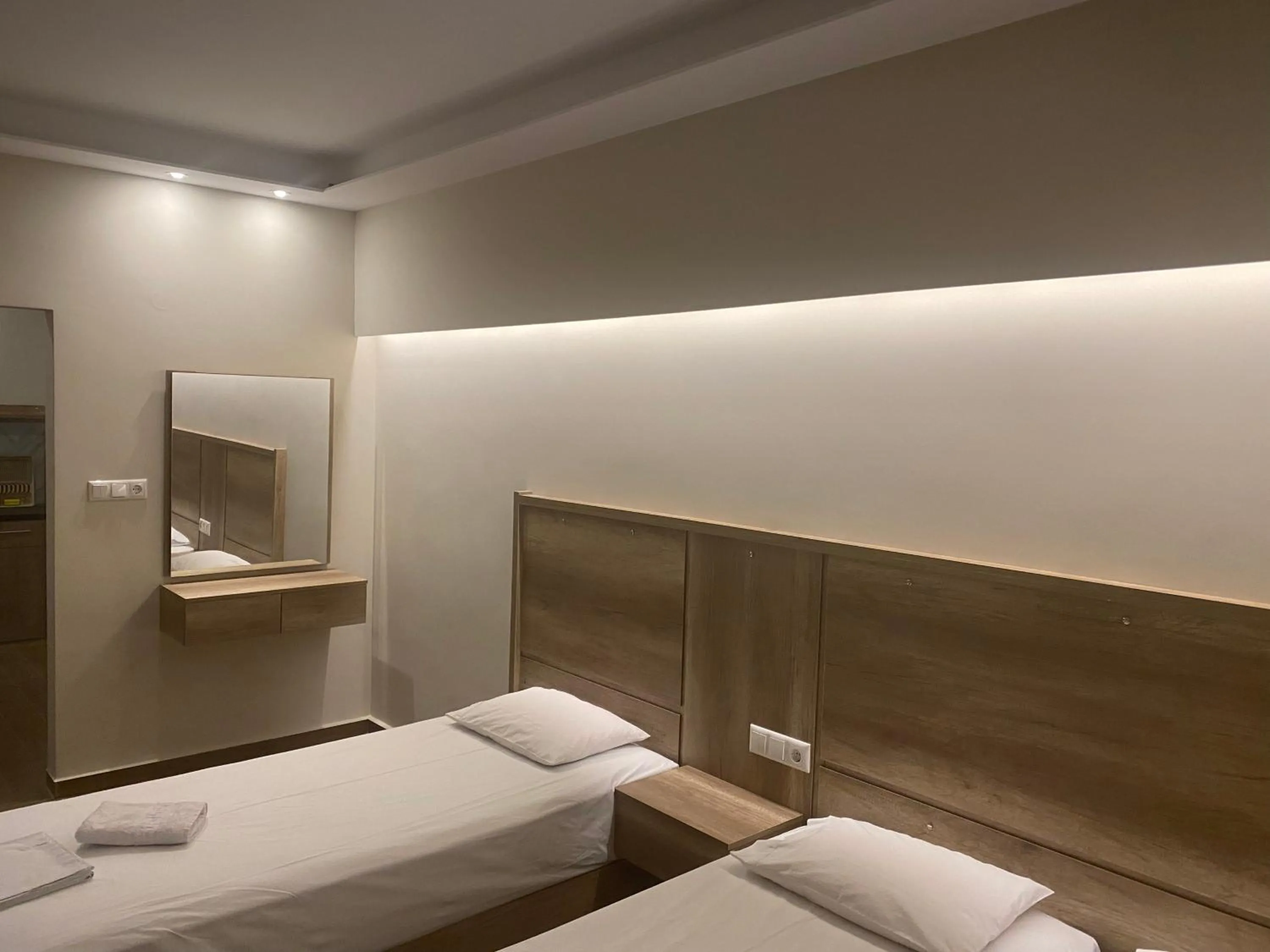 Bed in Hotel Filoxenia