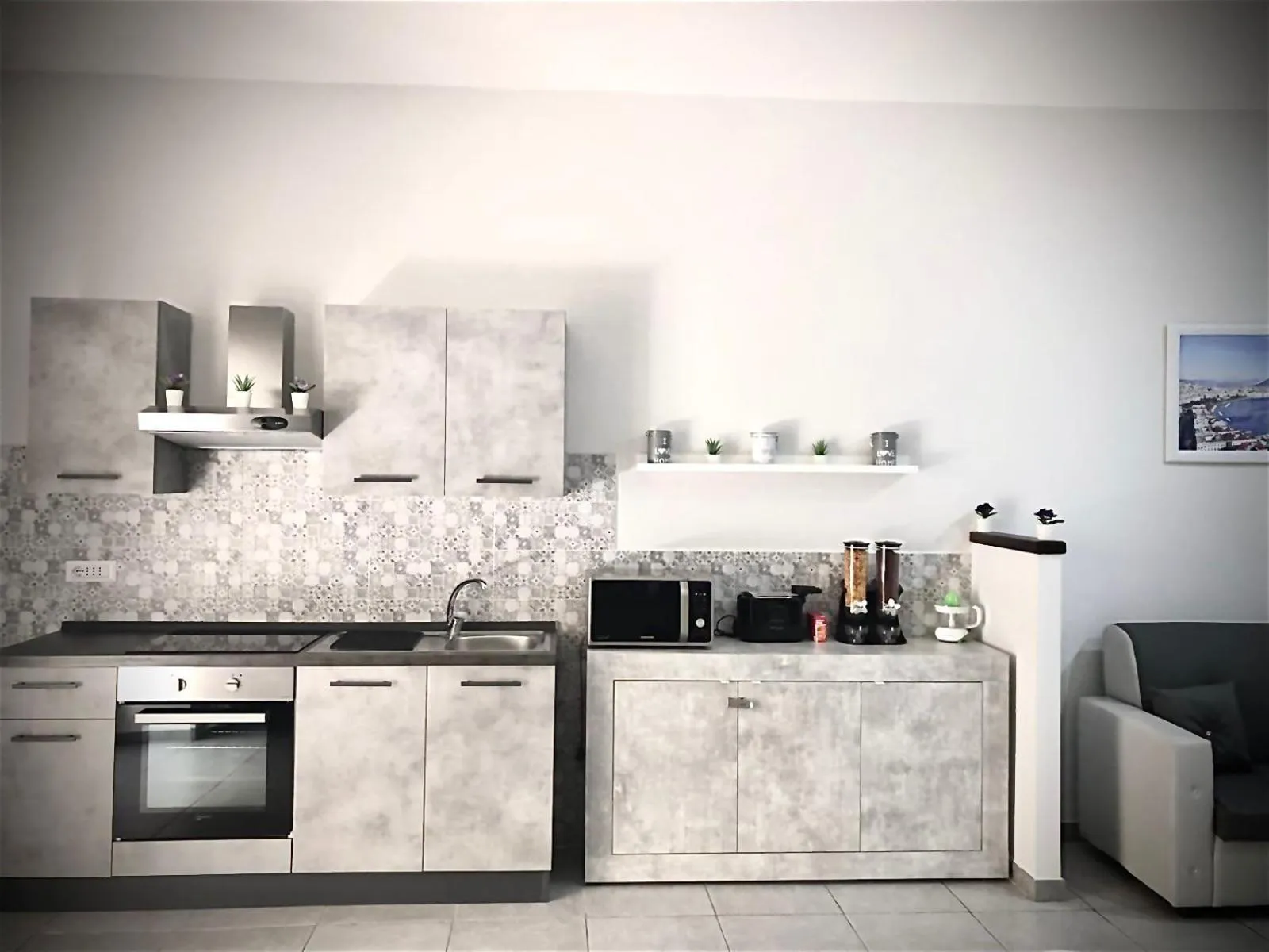 Communal kitchen in Rianna House