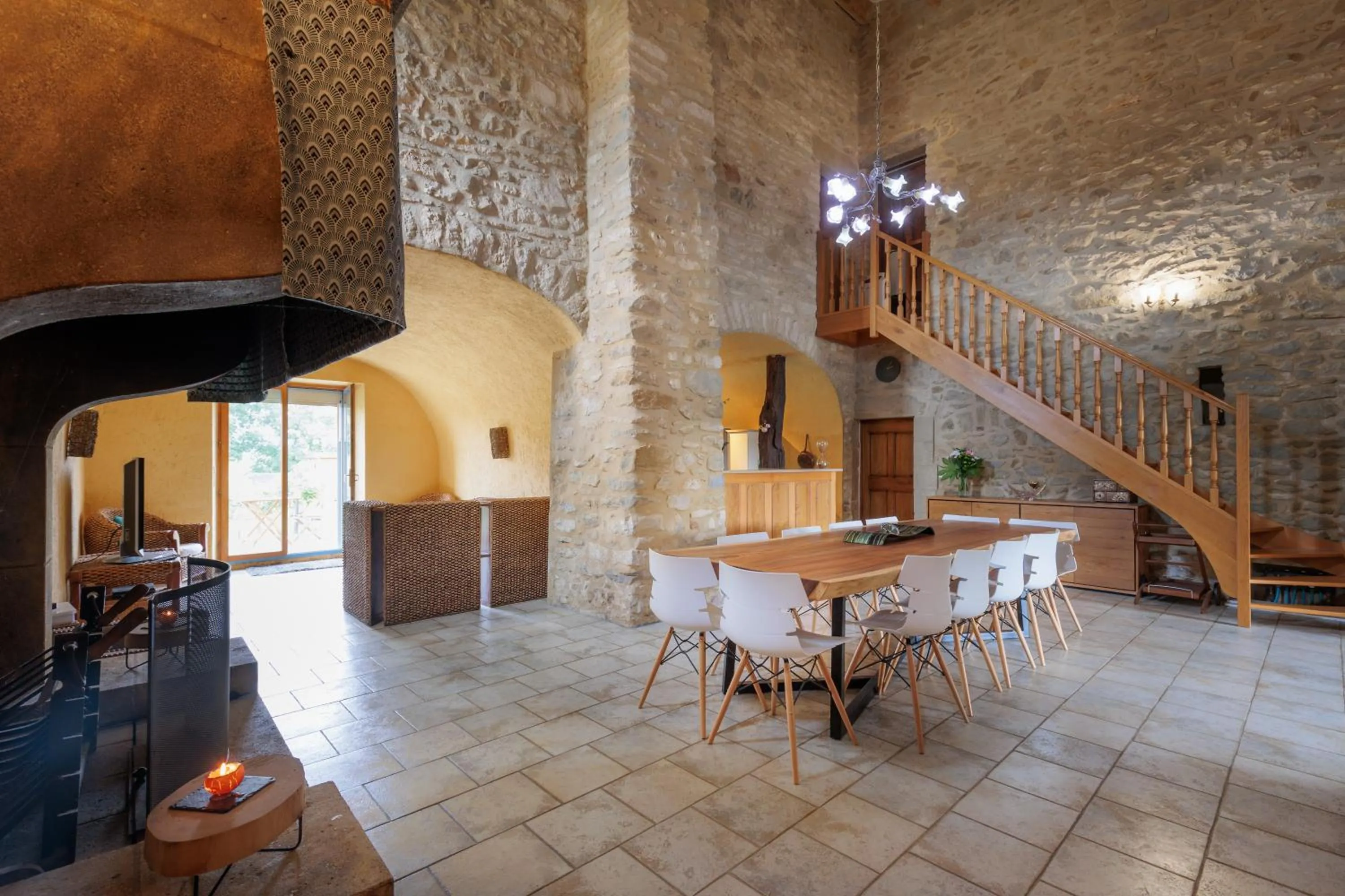 Living room in Le Mas Lauralie