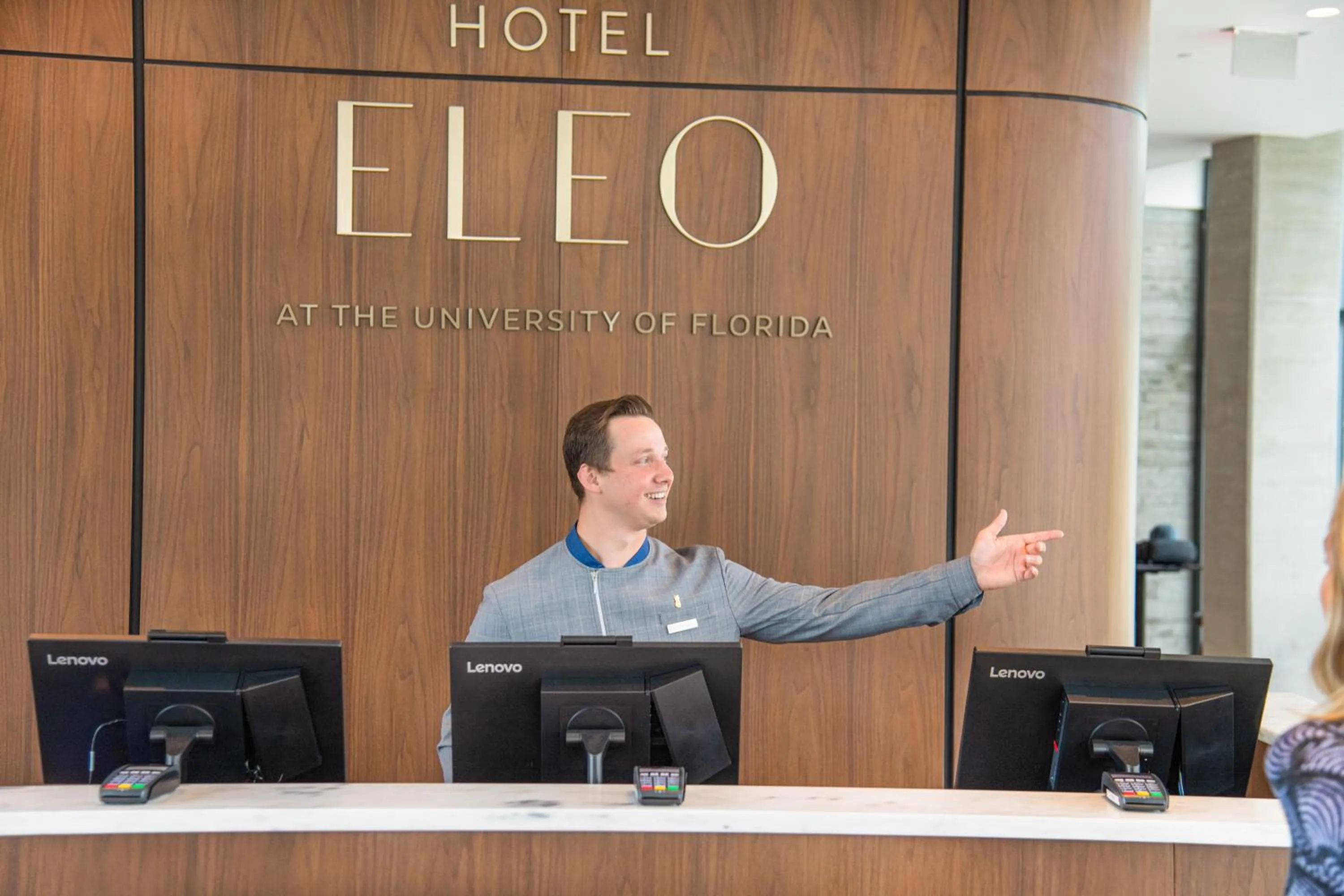 Staff in Hotel Eleo at the University of Florida