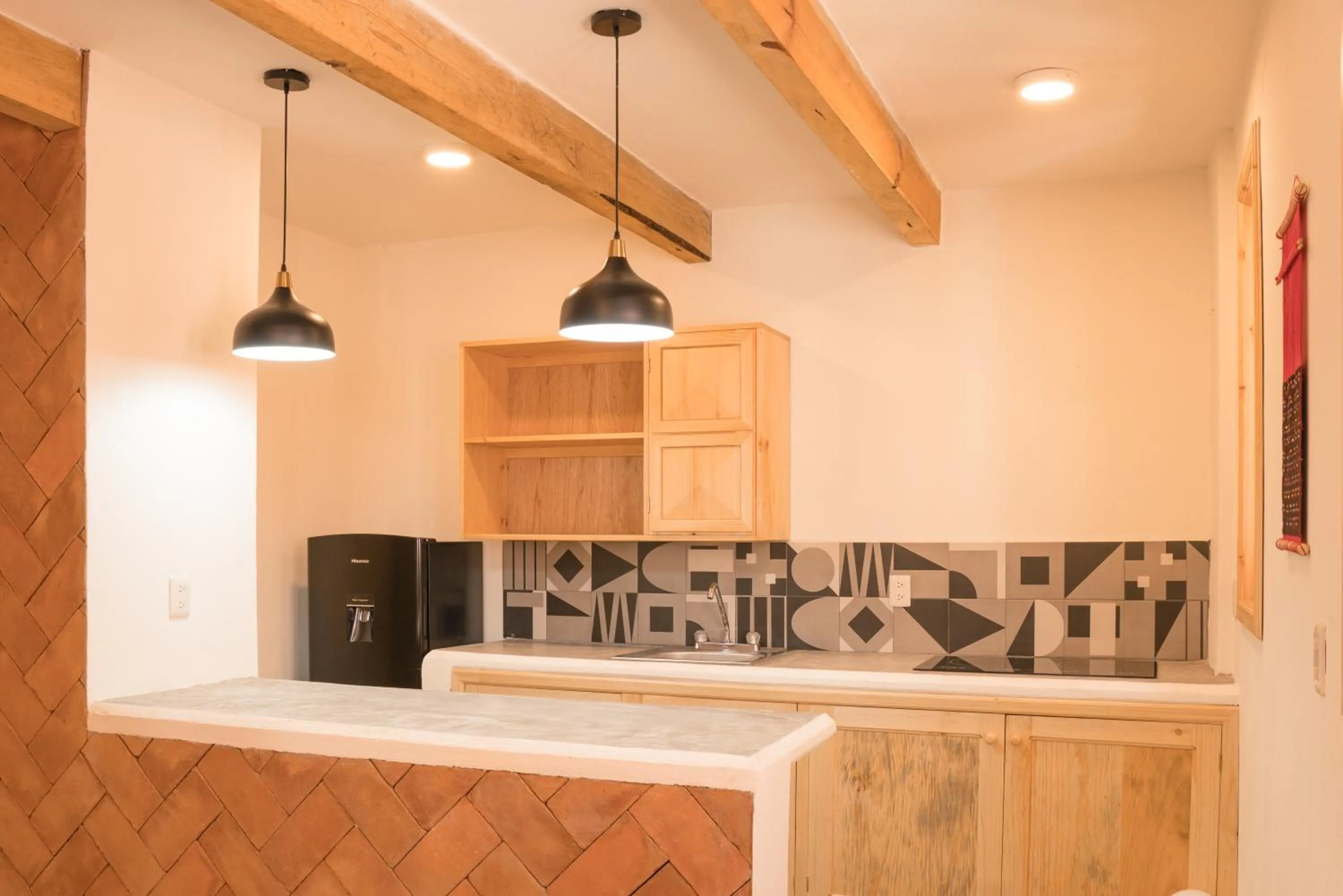 Kitchen or kitchenette in Hotel Mansion Primavera