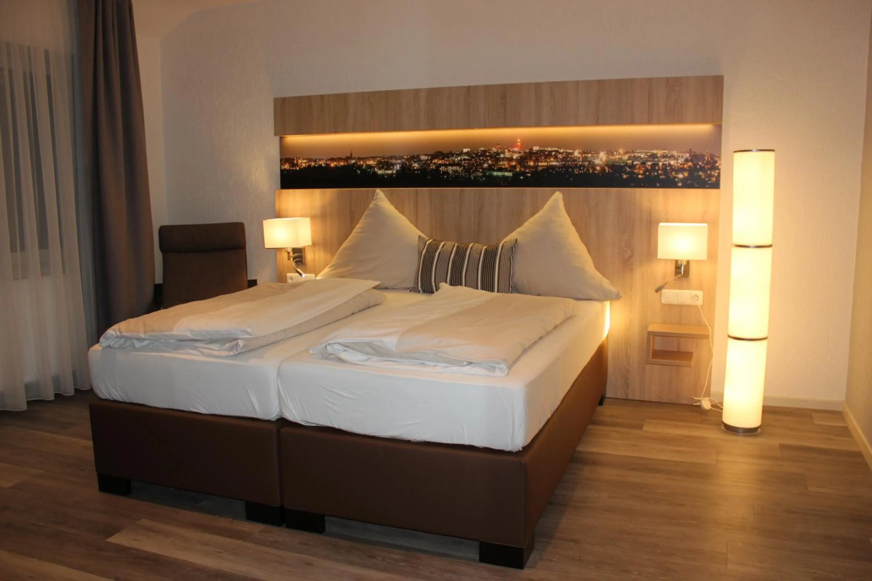 Bed in Hotel Restaurant Kromberg