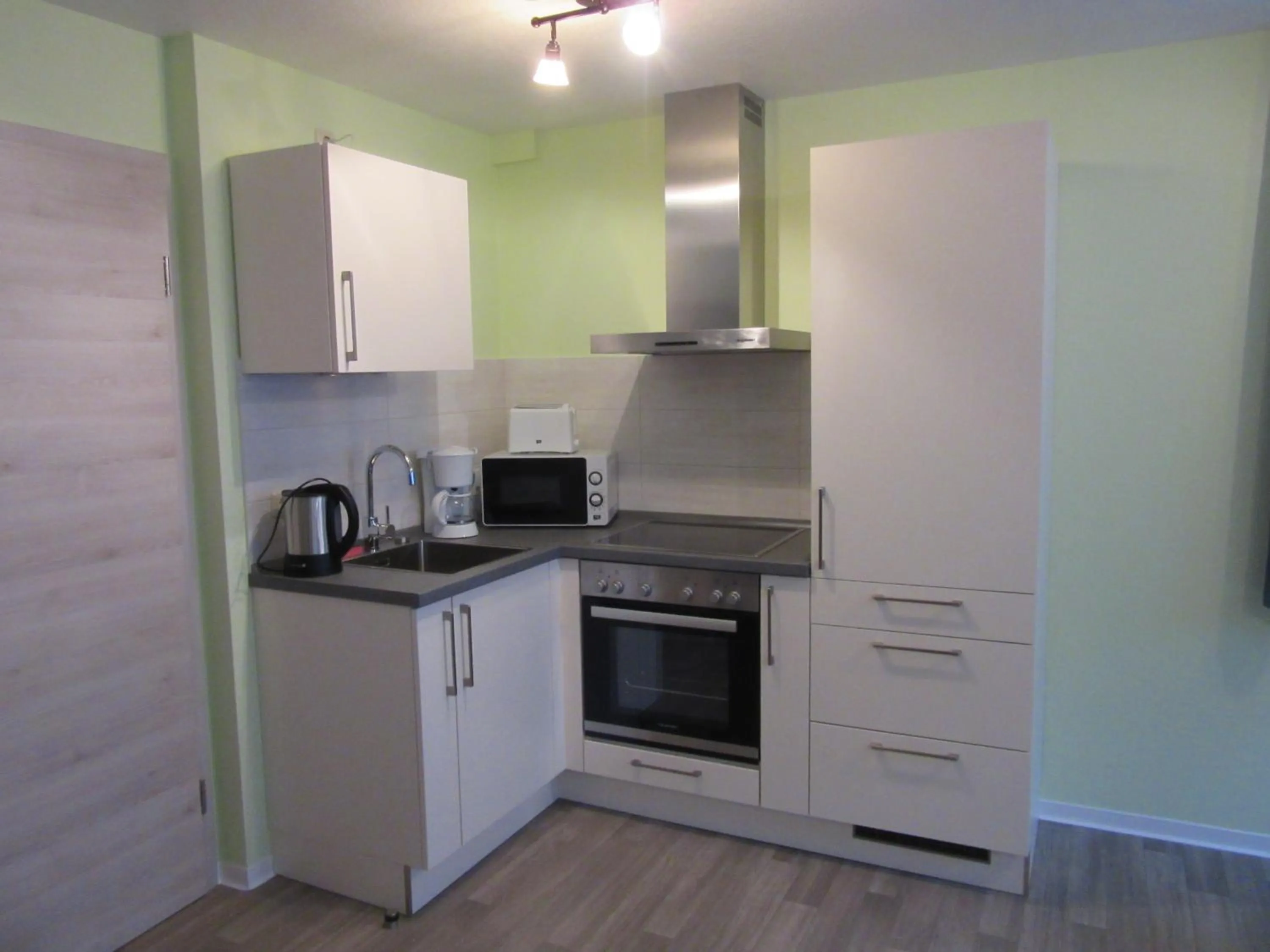 Kitchen or kitchenette in Hotel-Gasthaus Steiger