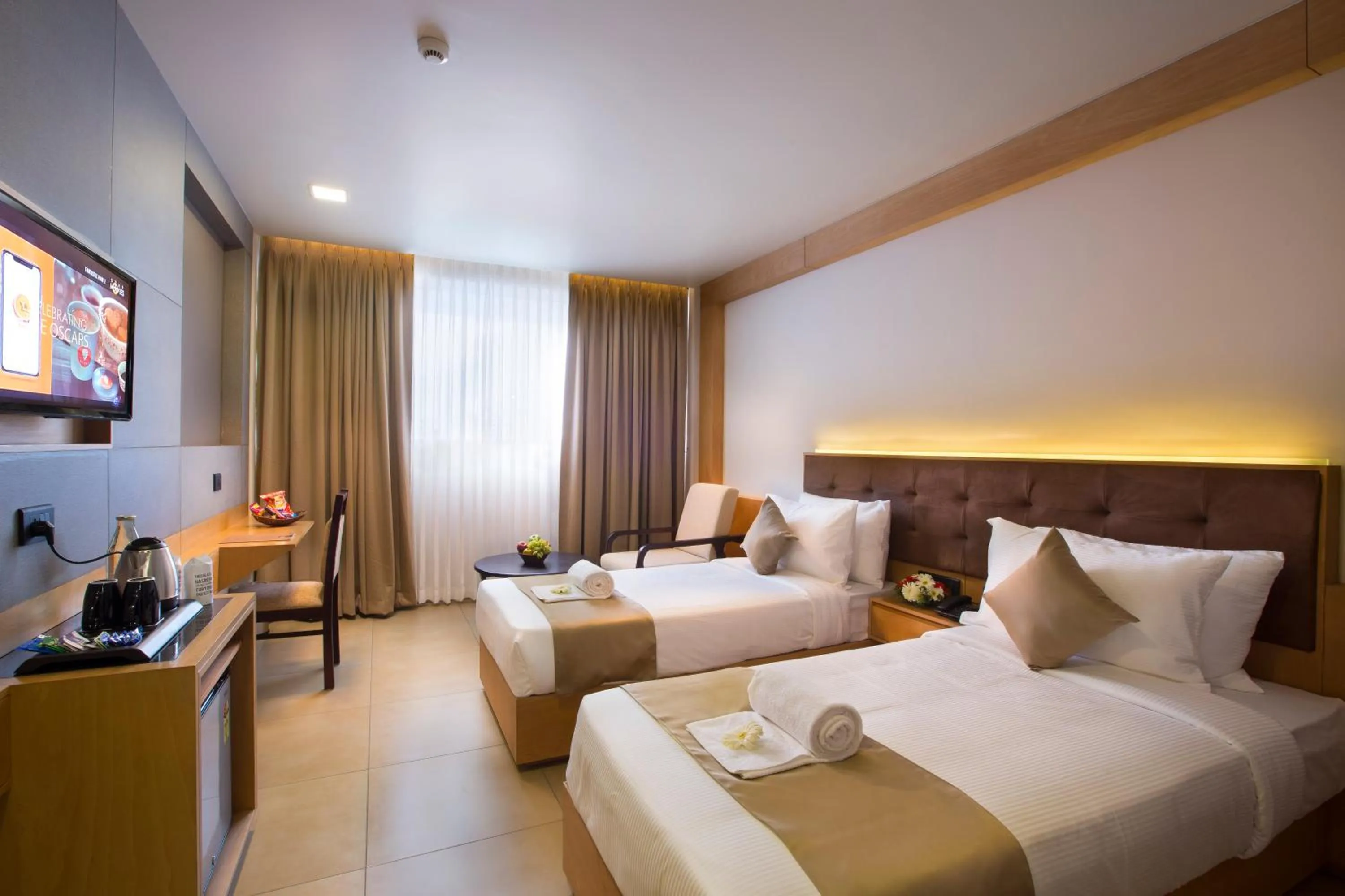 Coffee/tea facilities, Bed in North Seven