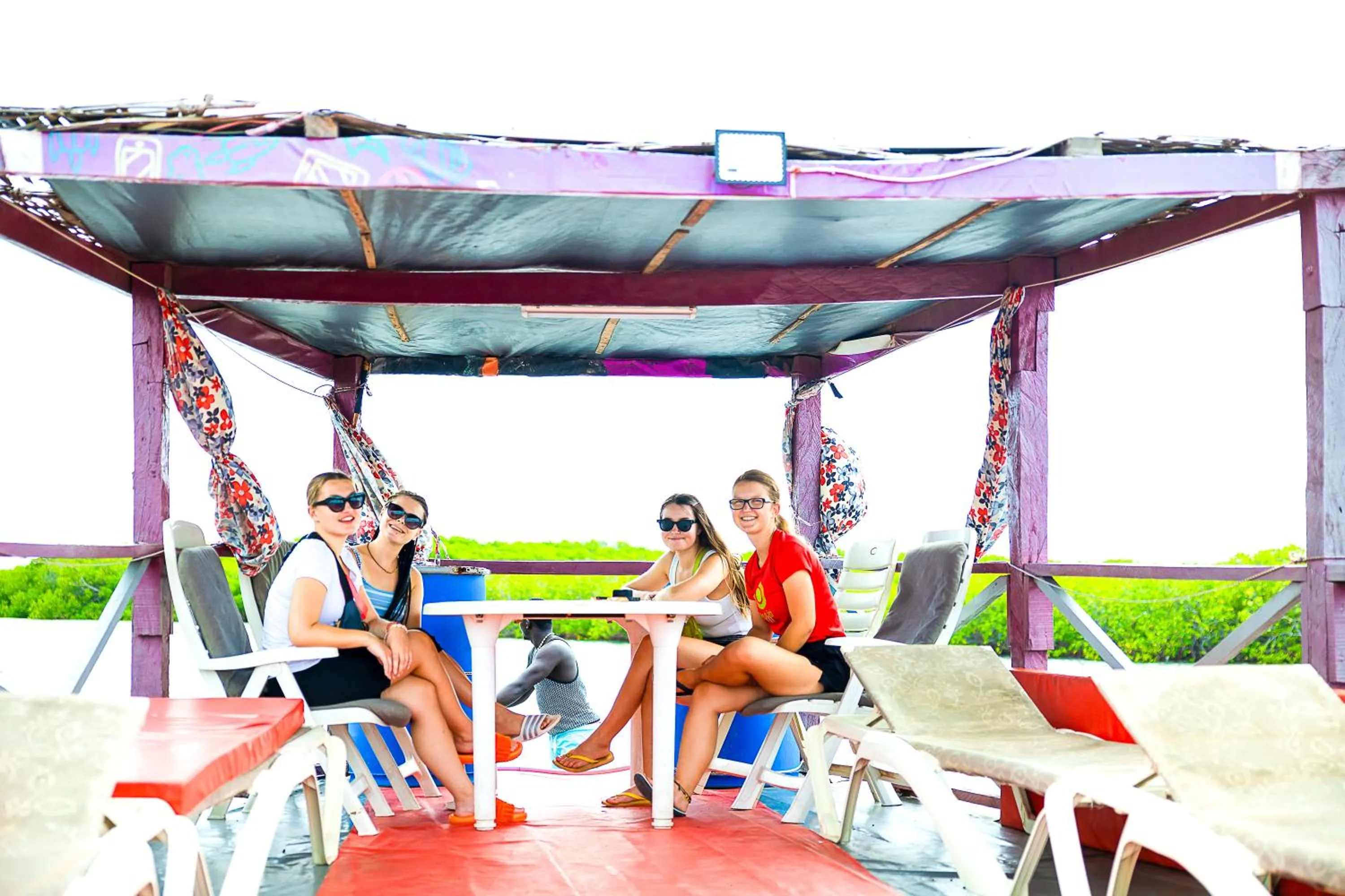 group of guests in Kalimba Beach Resort