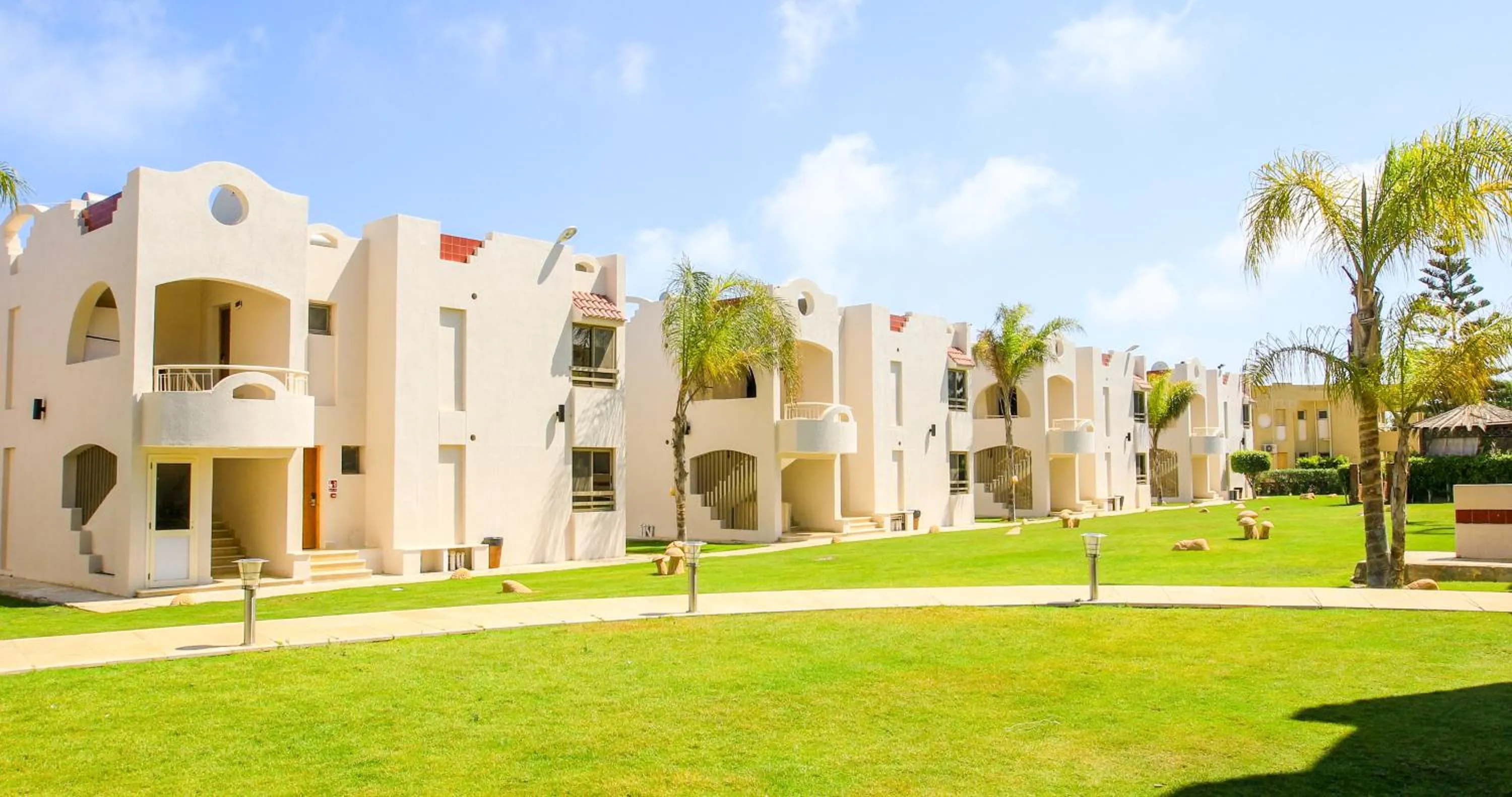 Garden view in Green Leaves Hotel