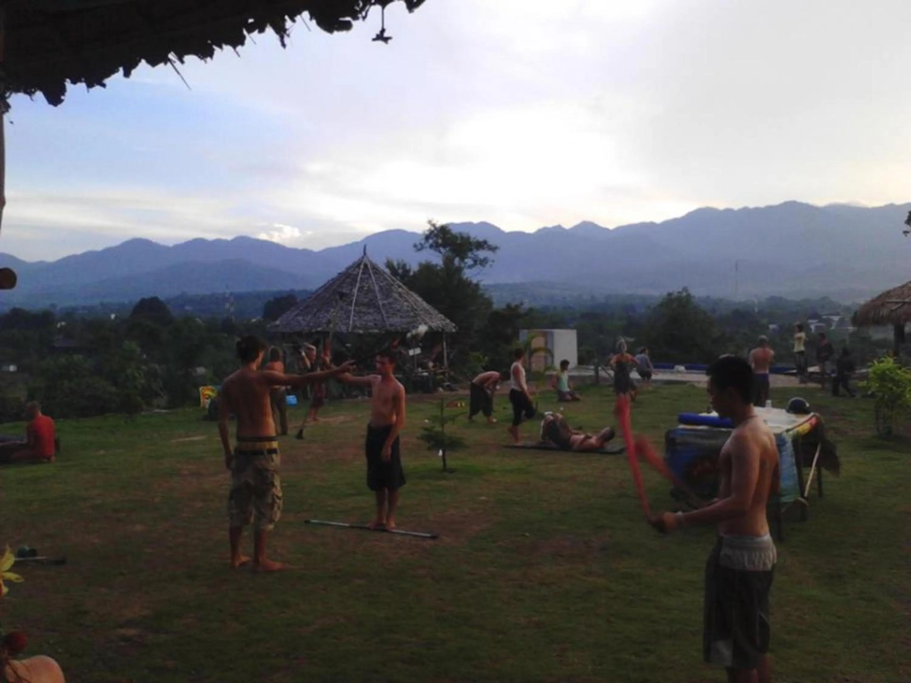 View (from property/room) in Pai circus hostel