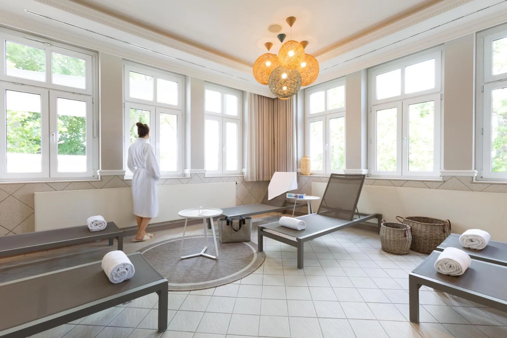 Spa and wellness centre/facilities in Vju Hotel Rügen