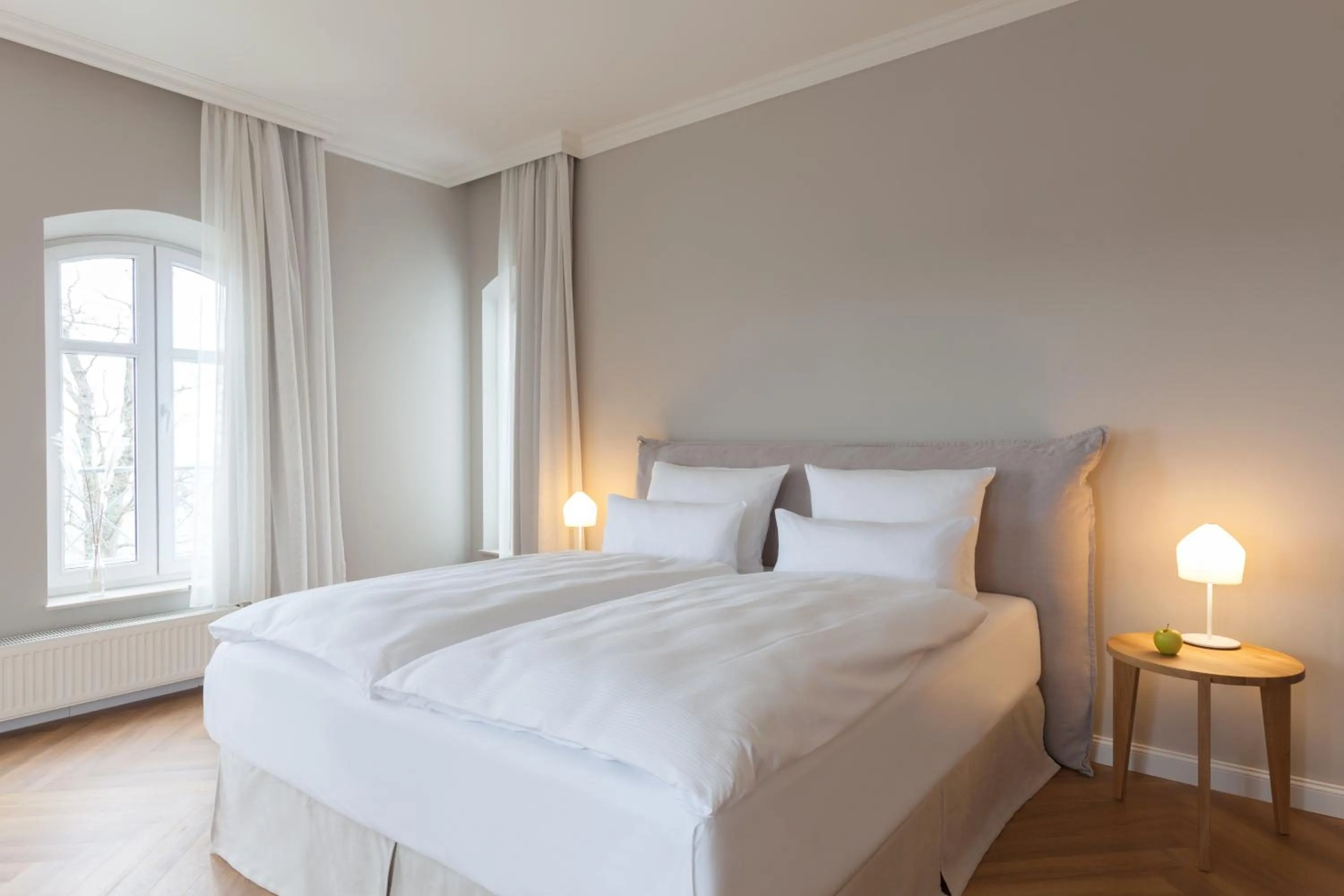 Bed in Vju Hotel Rügen