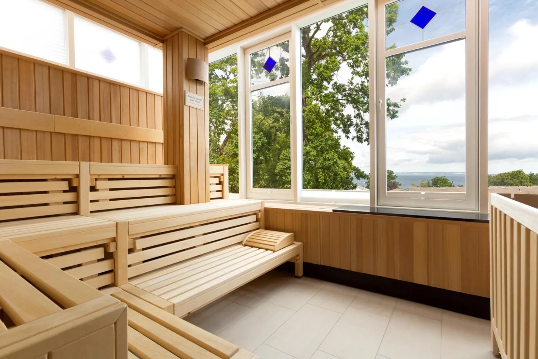 Sauna in Vju Hotel Rügen