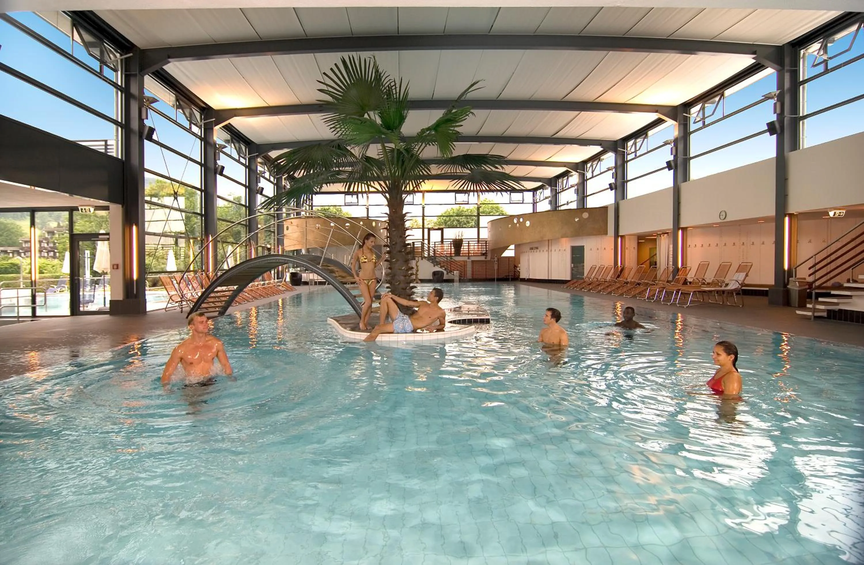 Swimming pool in Biosphärenhotel Graf Eberhard bei der Therme