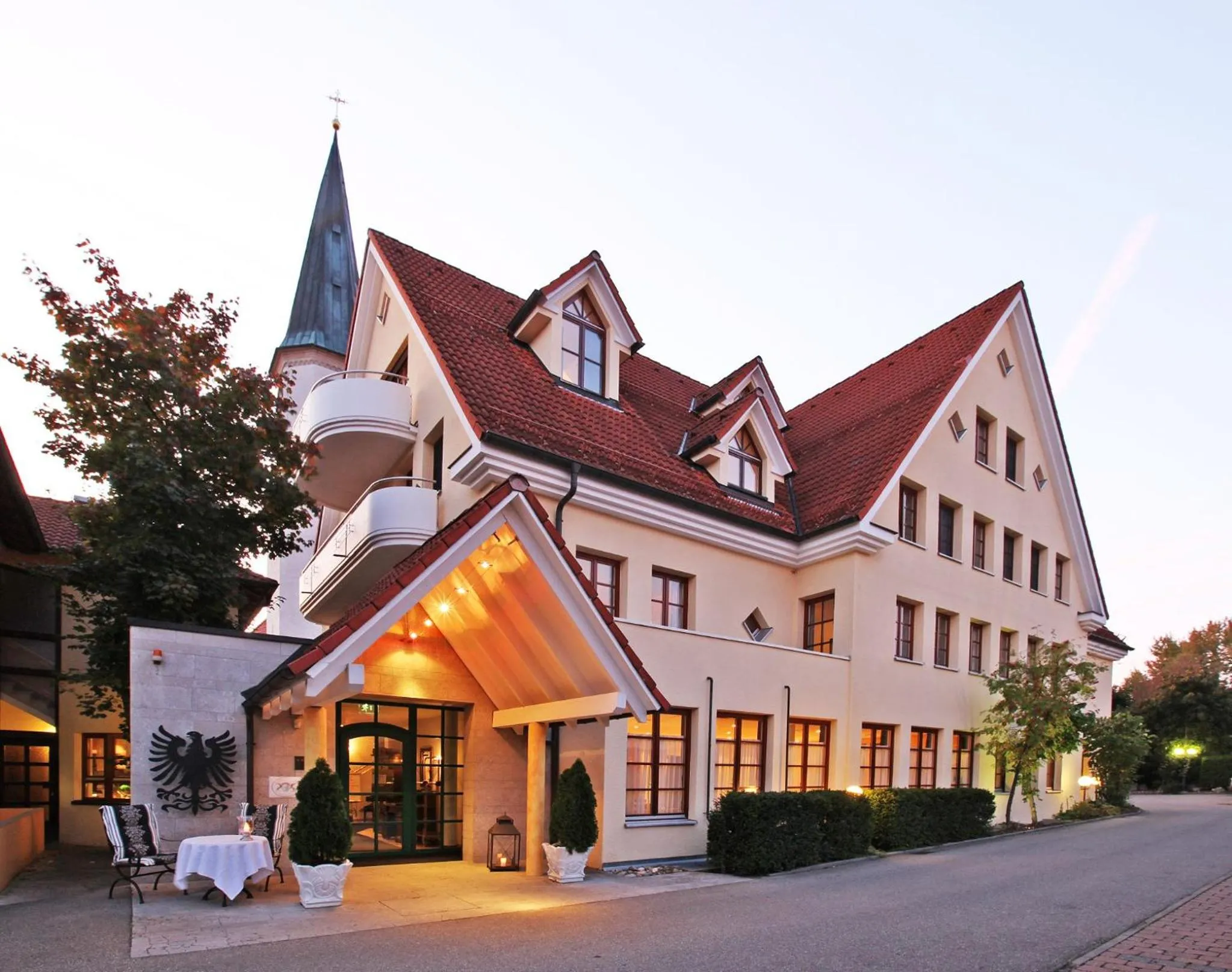 Property building in Hotel Restaurant Adler