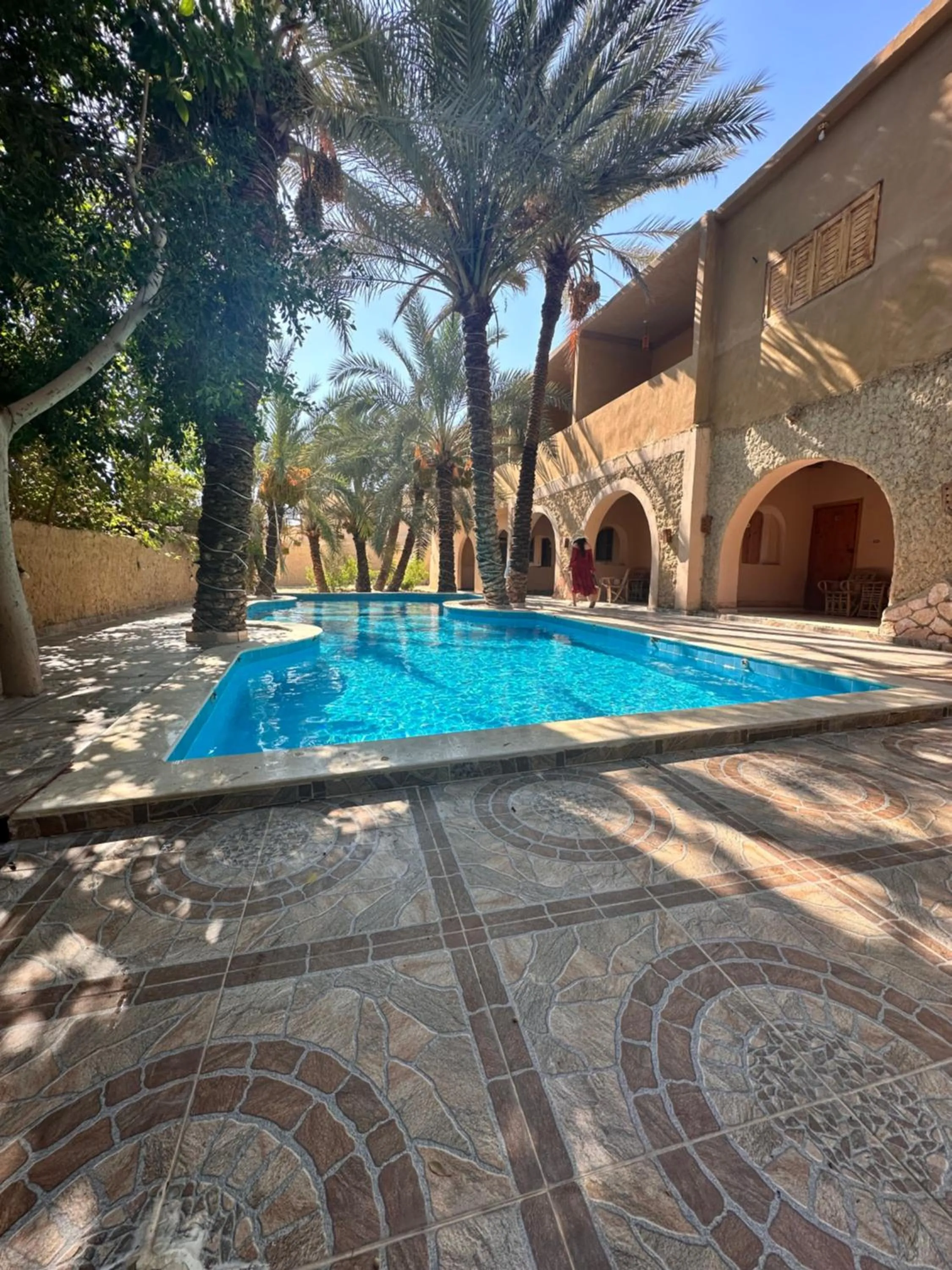Pool view in Nour El Waha Hotel