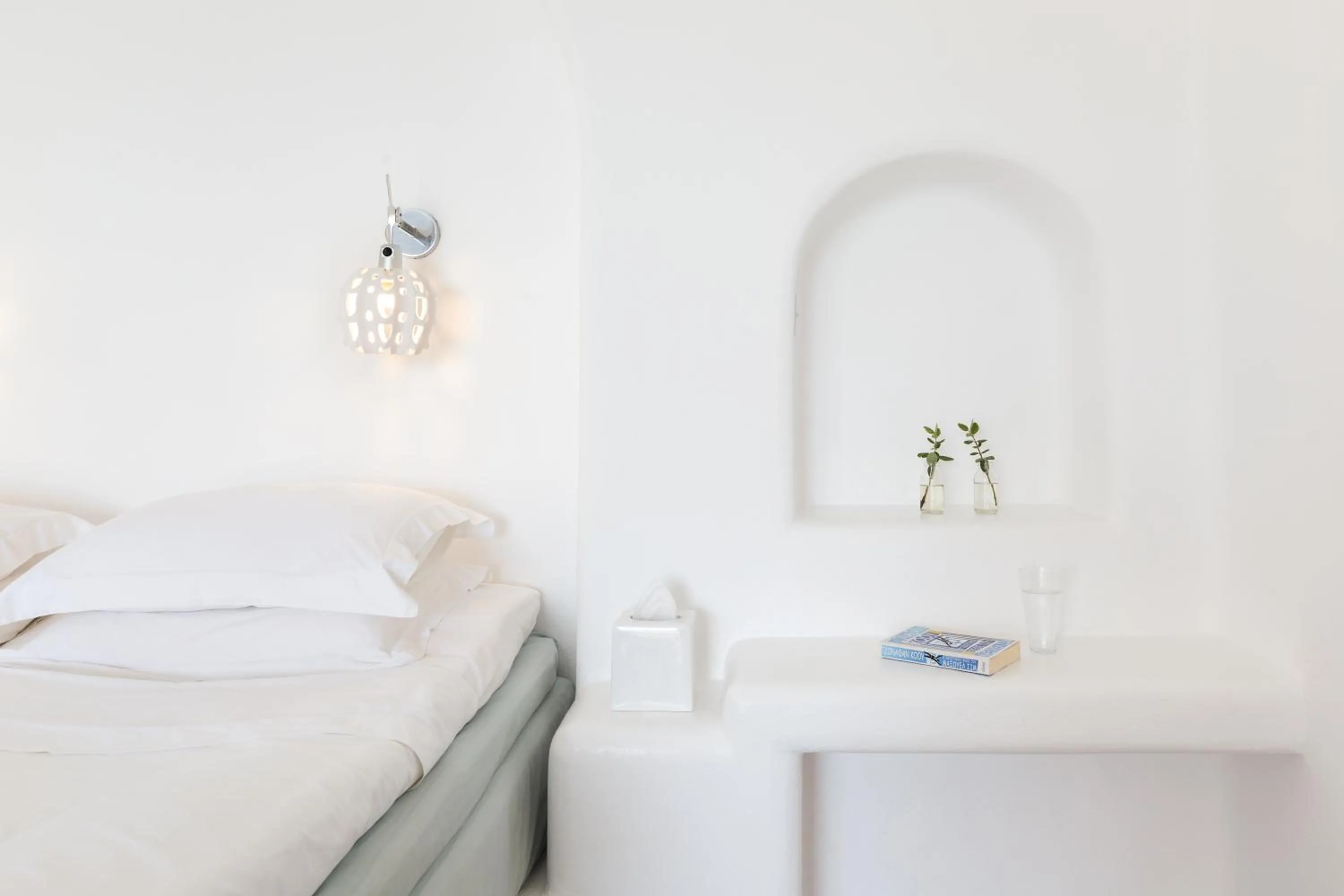 Bedroom, Bed in Calme Boutique Hotel - Adults Only