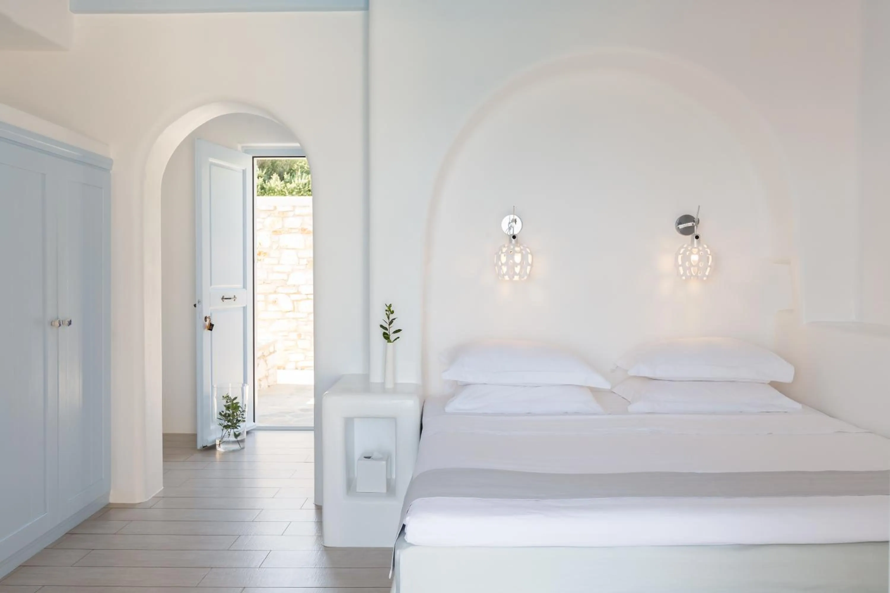 Bedroom, Bed in Calme Boutique Hotel - Adults Only