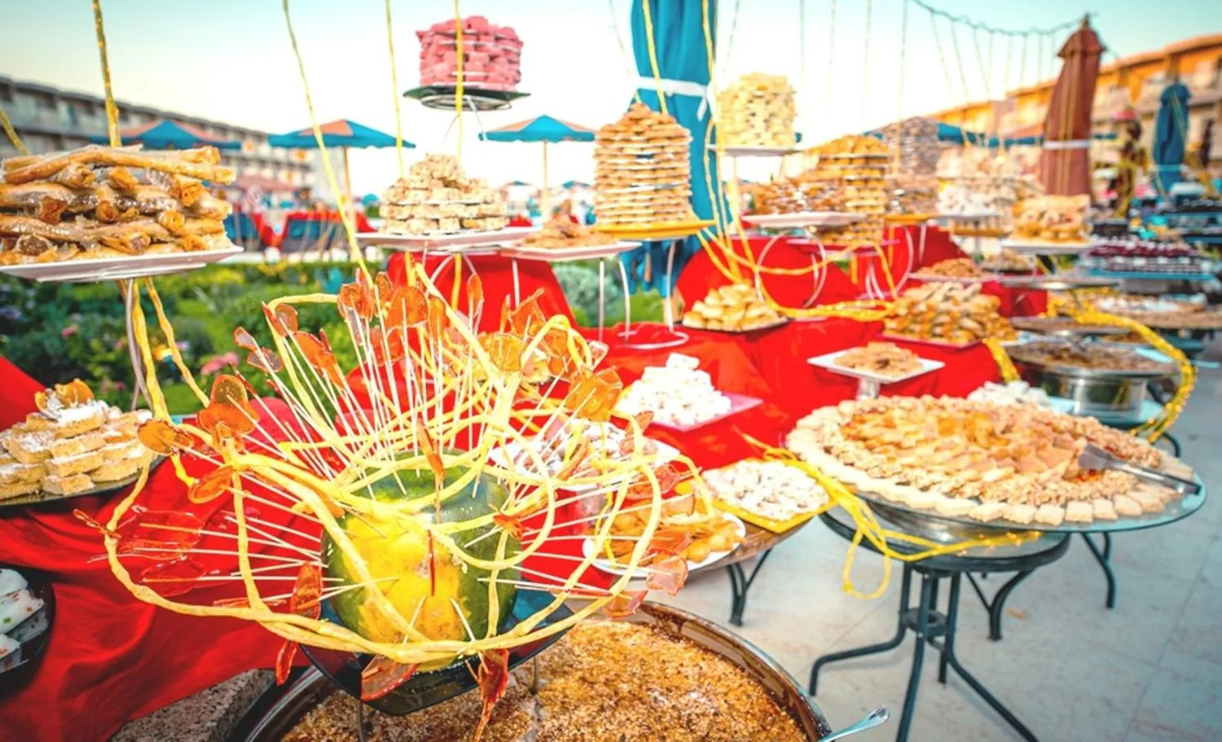 Food in Hawaii Paradise Aqua Park Resort - Families and Couples Only