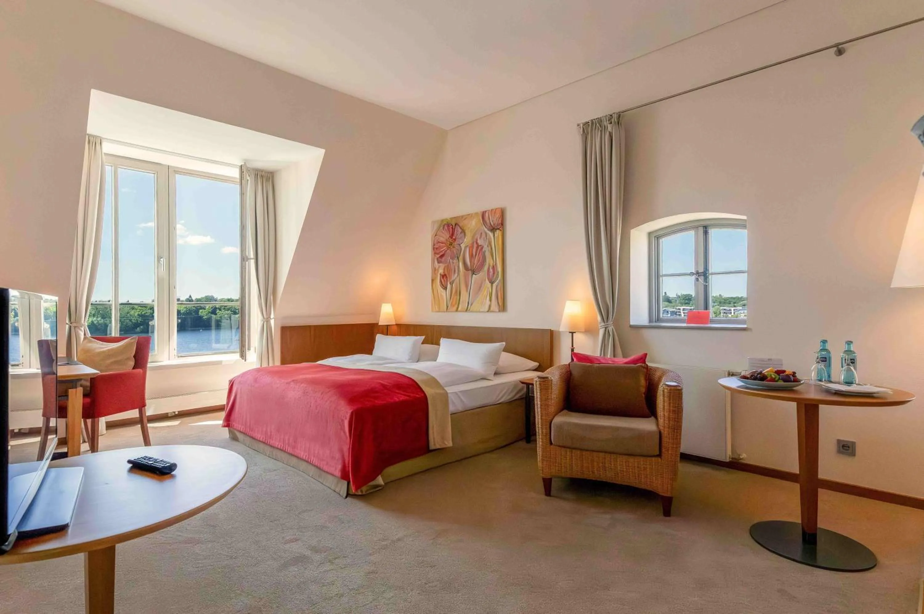 Bed in Hotel Speicher am Ziegelsee