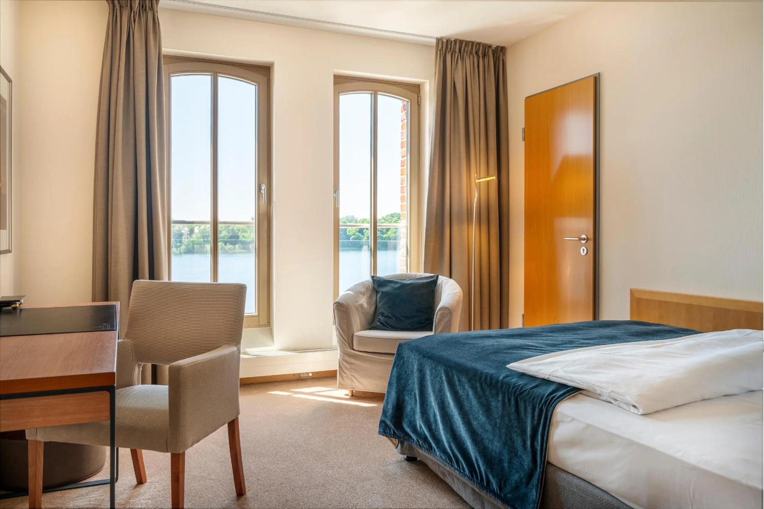 Bed in Hotel Speicher am Ziegelsee