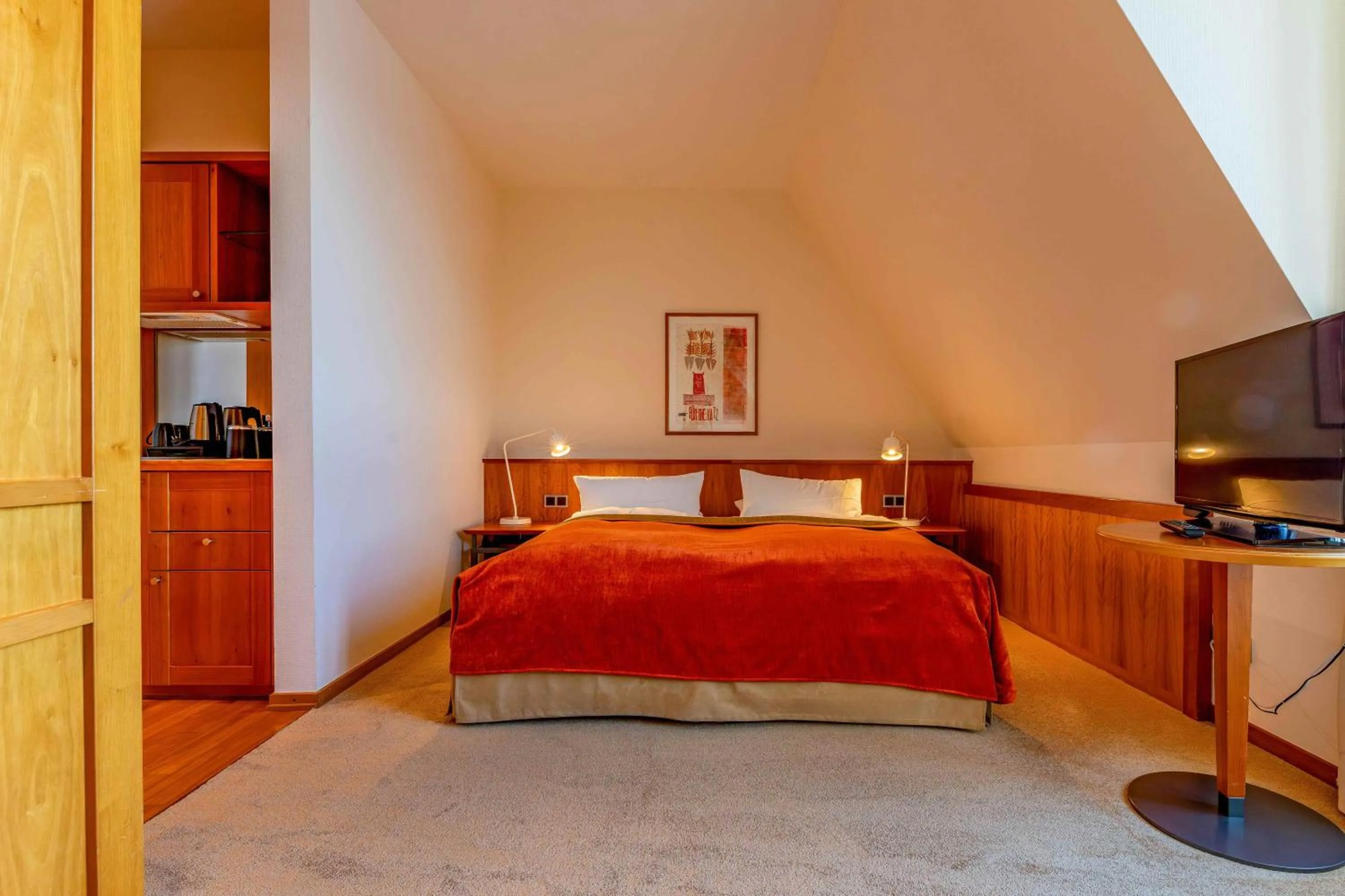 Bed in Hotel Speicher am Ziegelsee