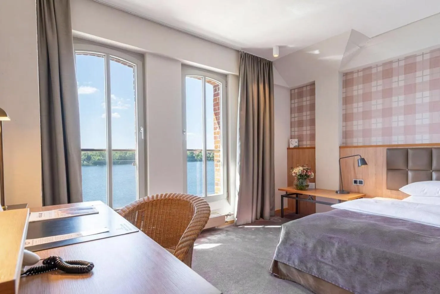 Bed in Hotel Speicher am Ziegelsee