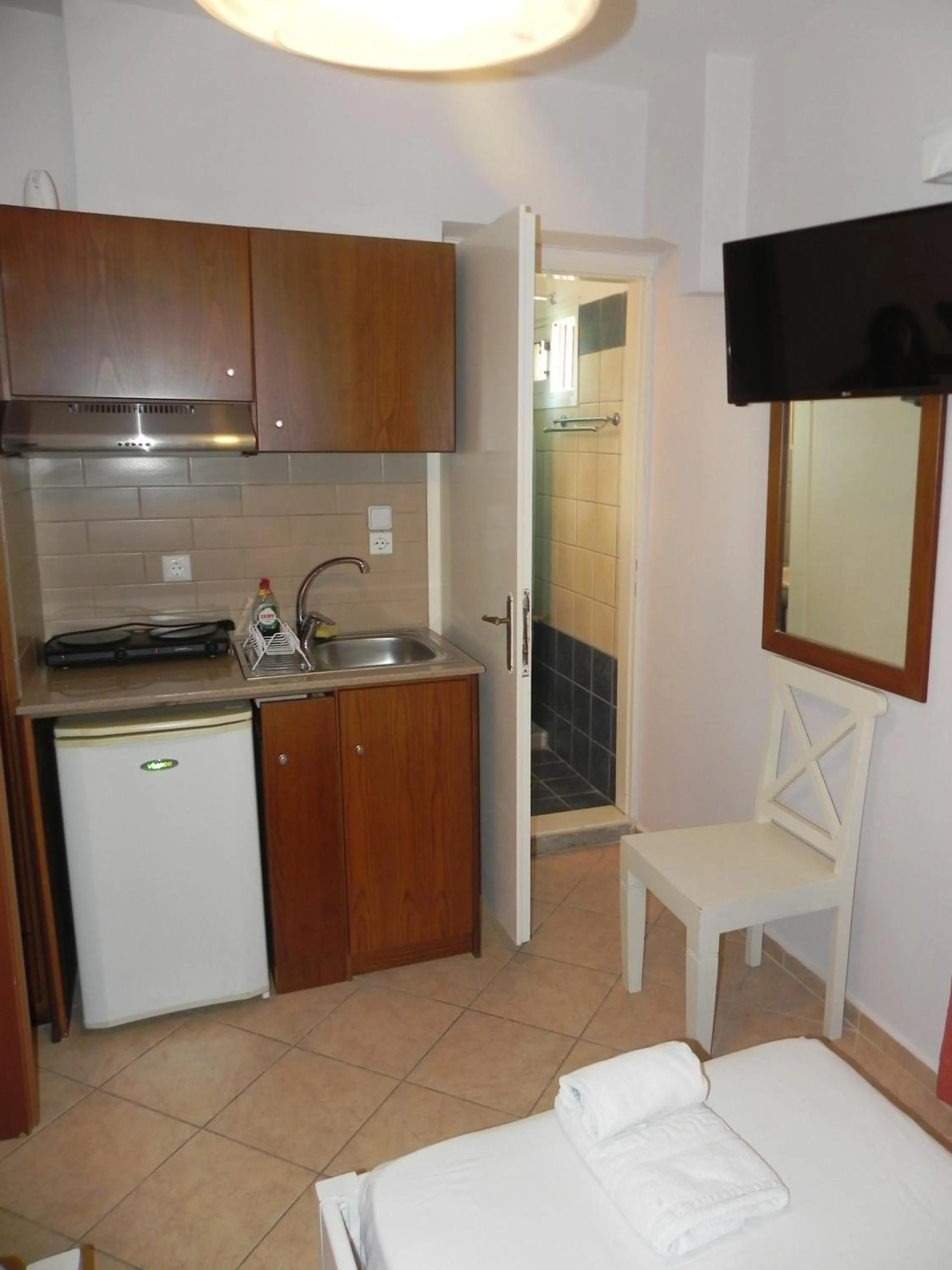 Kitchen or kitchenette in Pension Niki