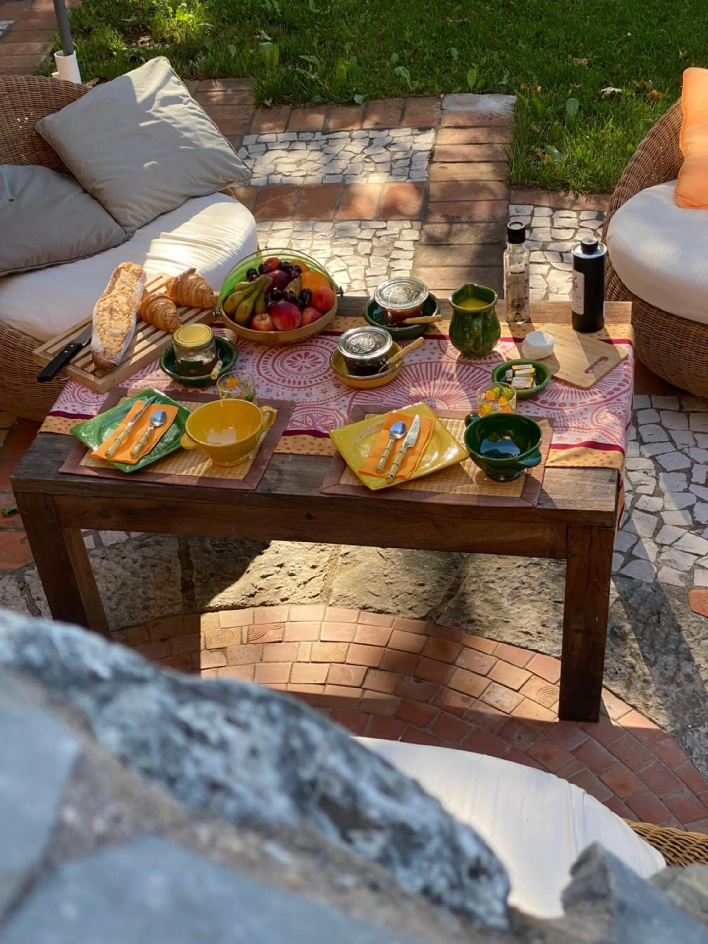 Continental breakfast in Domaine De Sainte Annette
