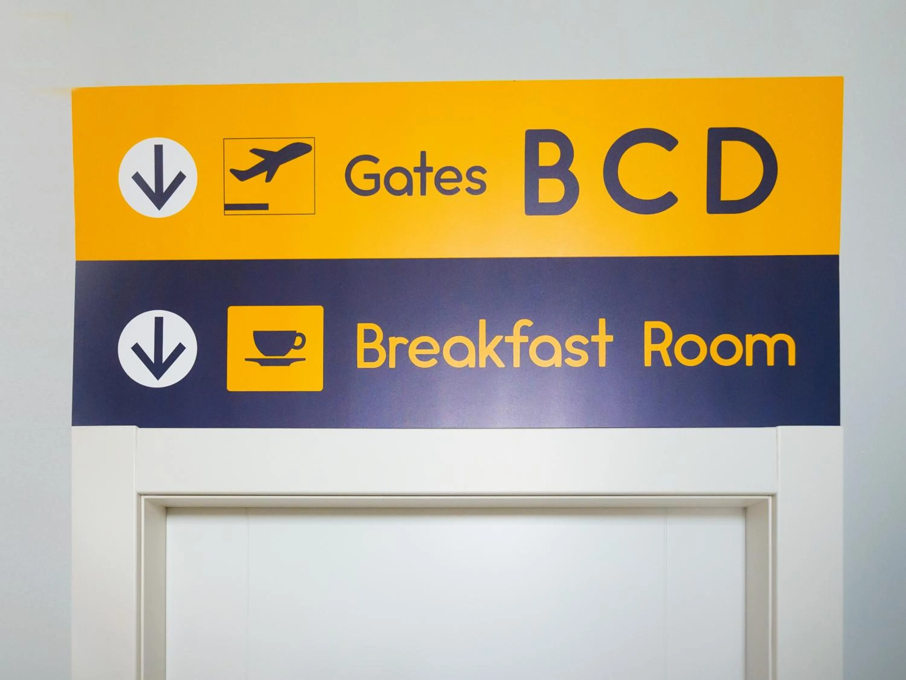 Logo/Certificate/Sign in Terminal 1 Guest House