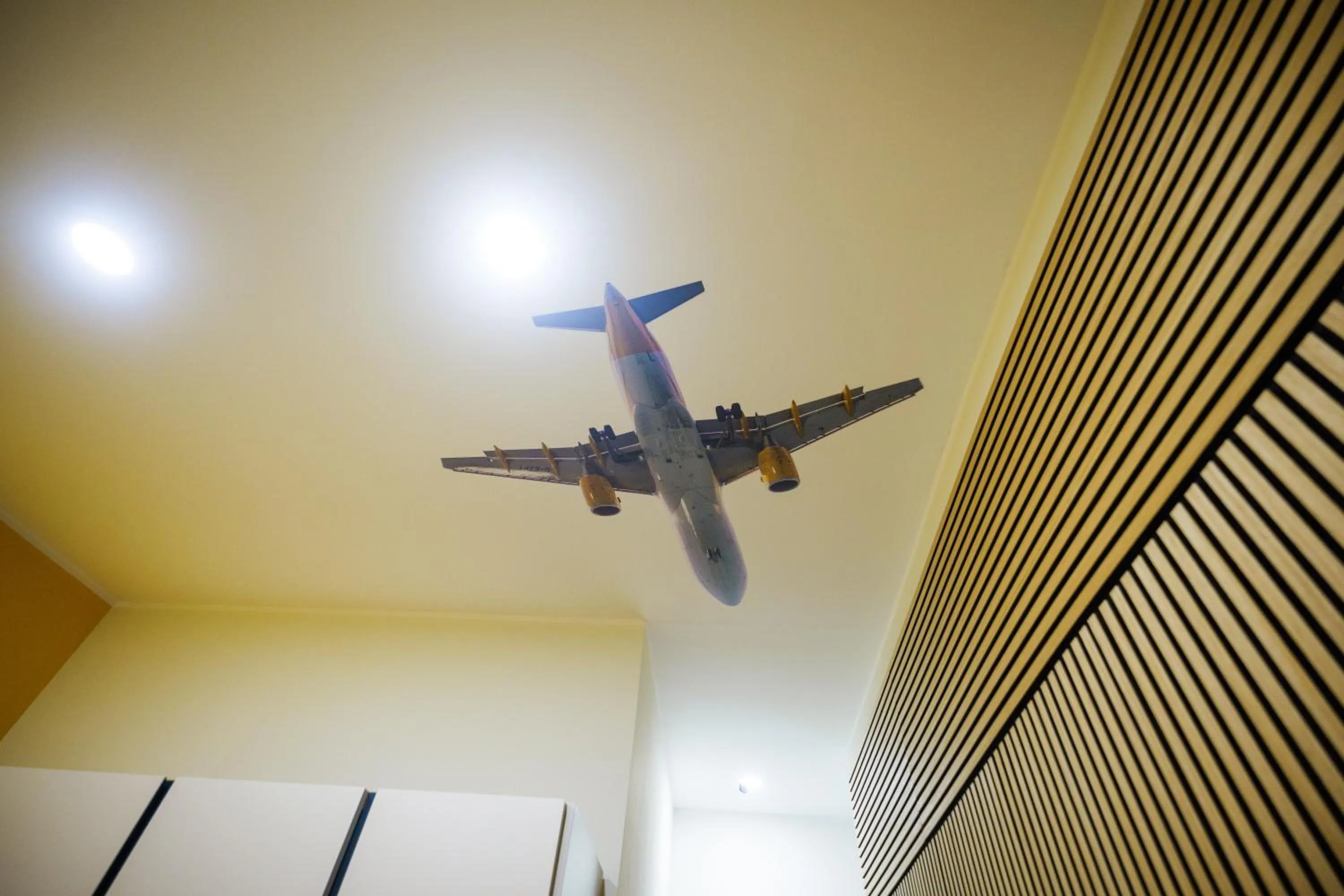 Decorative detail in Terminal 1 Guest House